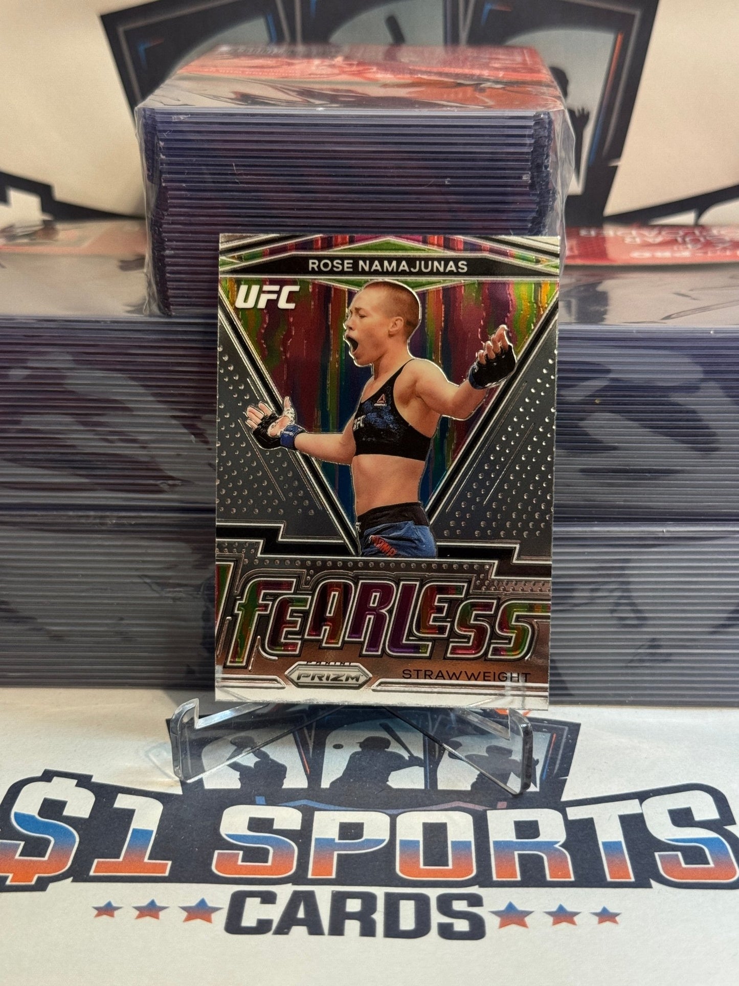 2021 Panini Prizm UFC (Fearless) Rose Namajunas #18