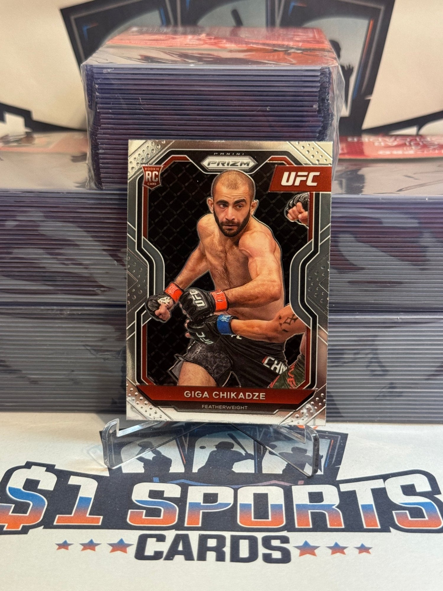 2021 Panini Prizm UFC Giga Chikadze Rookie #72