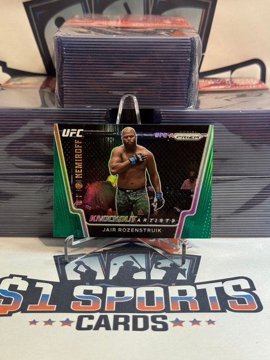 2021 Panini Prizm UFC (Green Prizm, Knockout Artists) Jair Rozenstruik #13