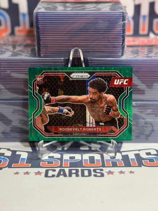 2021 Panini Prizm UFC (Green Pulsar Prizm 23/25) Roosevelt Roberts Rookie 117