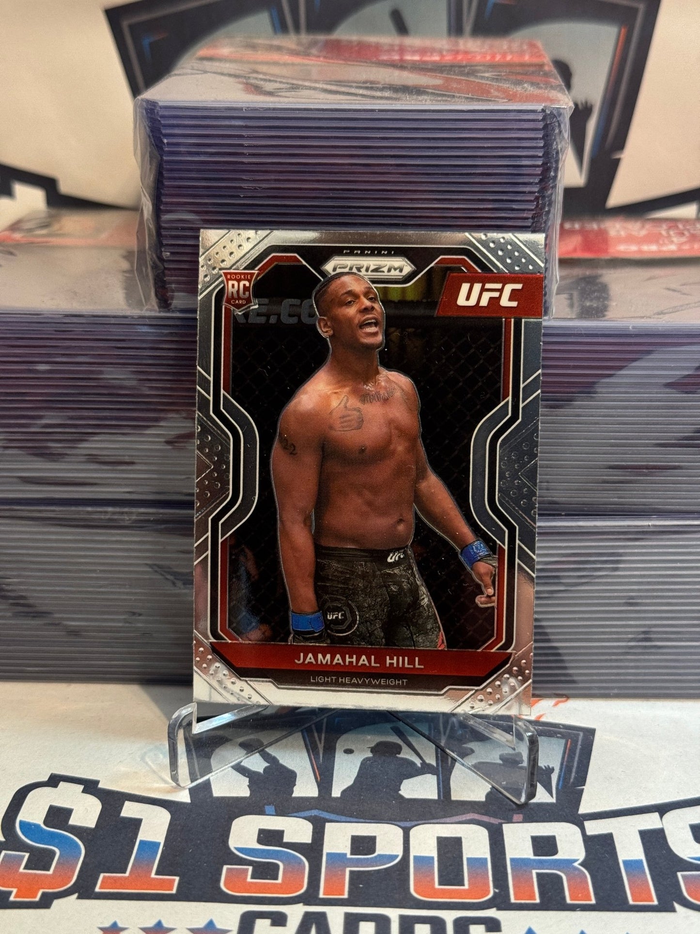 2021 Panini Prizm UFC Jamahal Hill Rookie #42