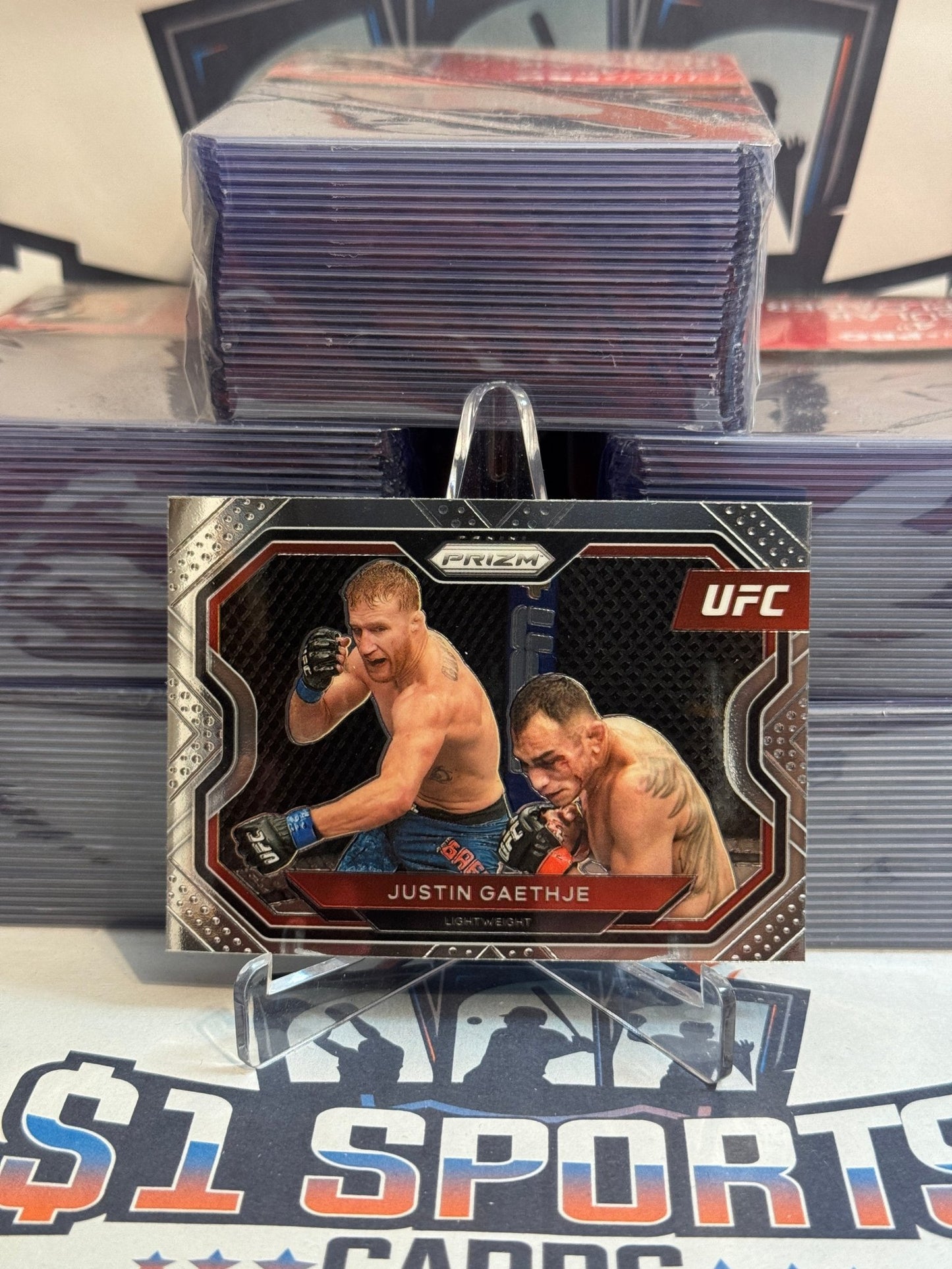 2021 Panini Prizm UFC Justin Gaethje #141