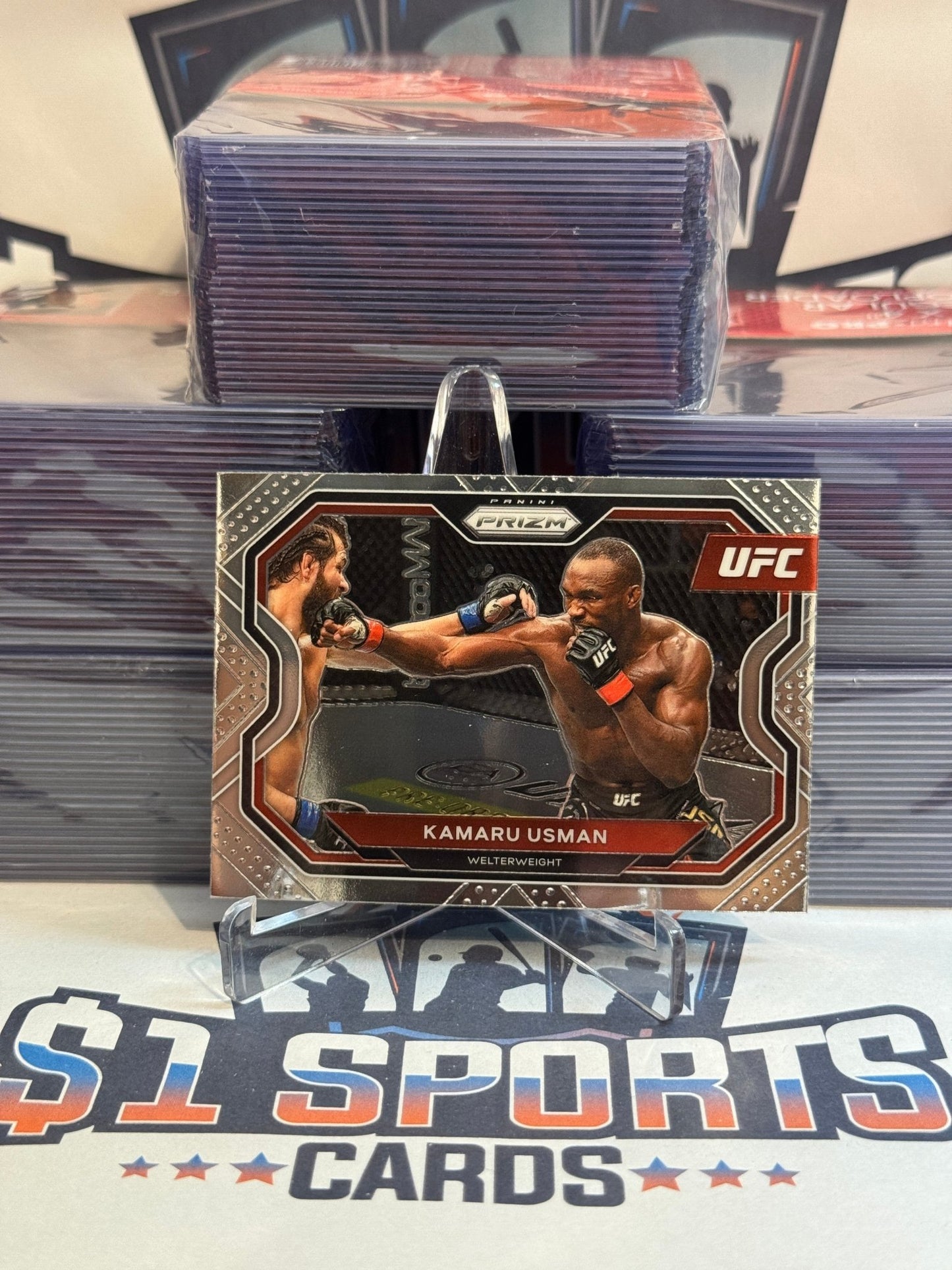 2021 Panini Prizm UFC Kamaru Usman #151