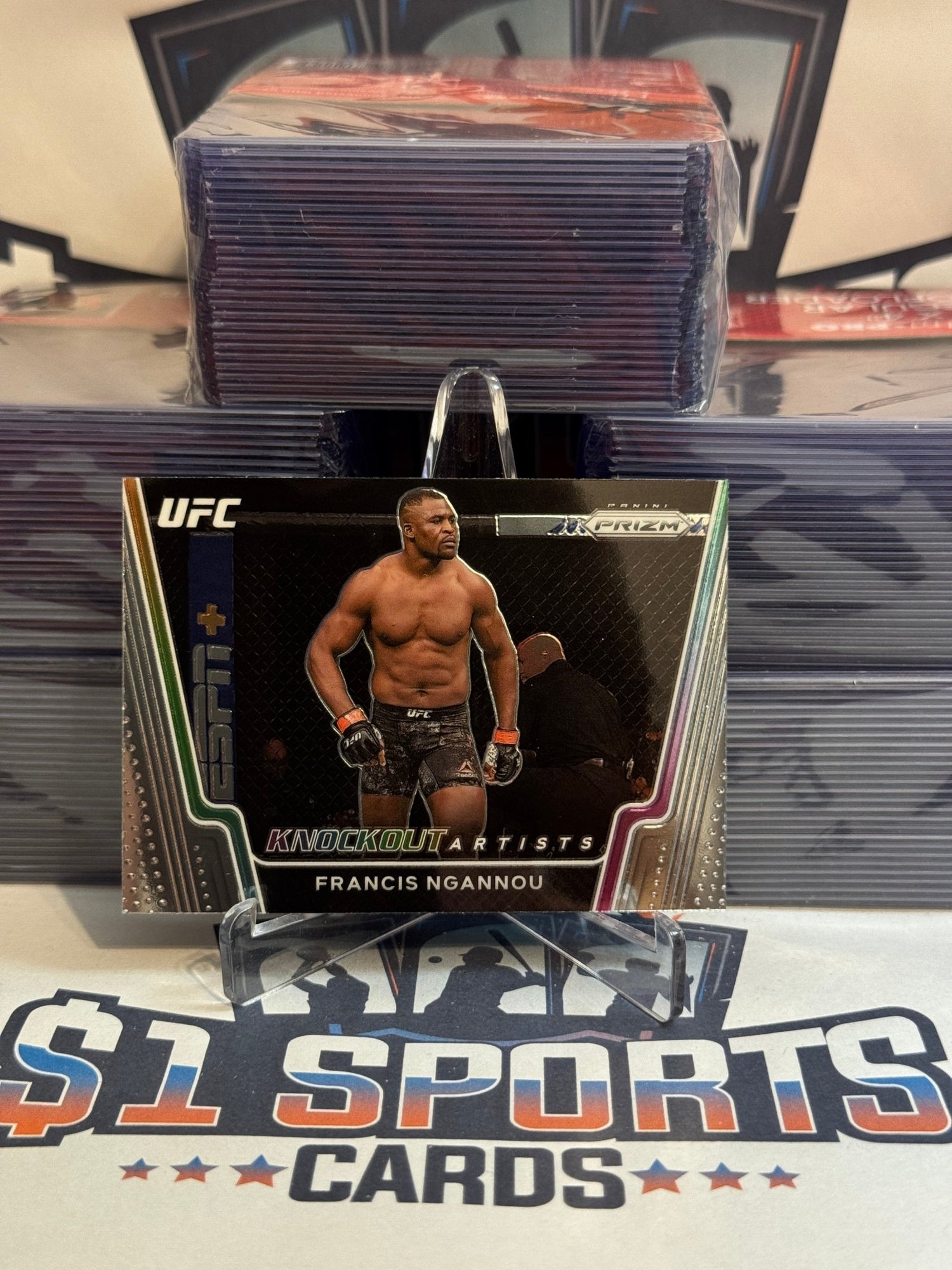 2021 Panini Prizm UFC (Knockout Artists) Francis Ngannou #25