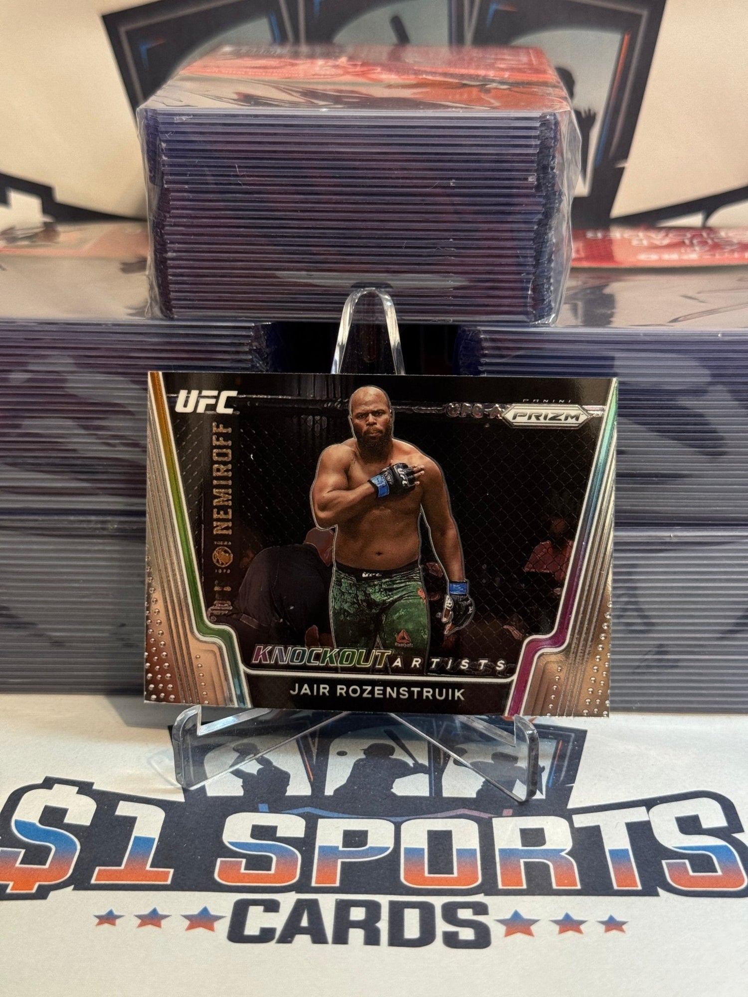 2021 Panini Prizm UFC (Knockout Artists) Jair Rozenstruik #13