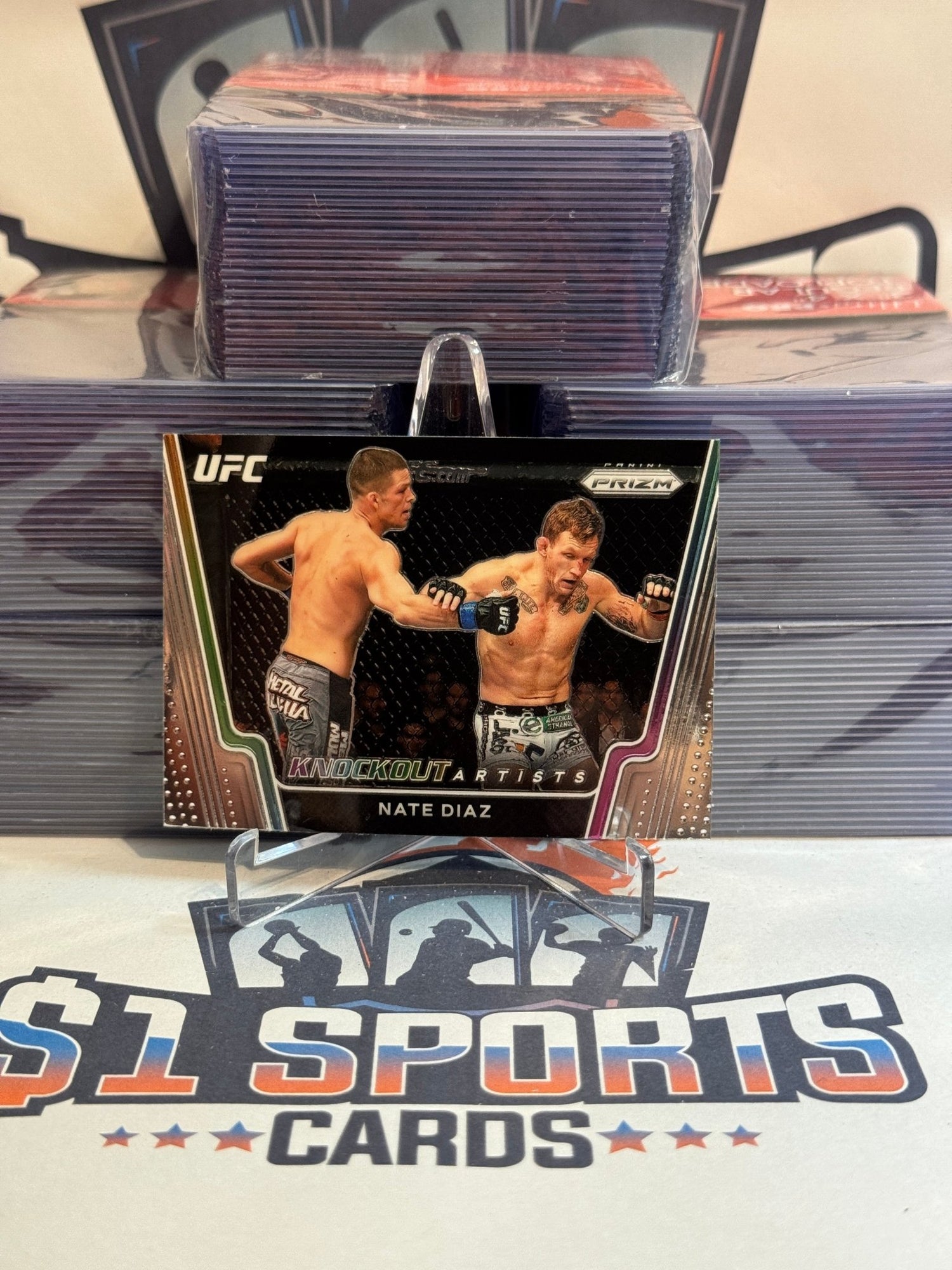 2021 Panini Prizm UFC (Knockout Artists) Nate Diaz #5