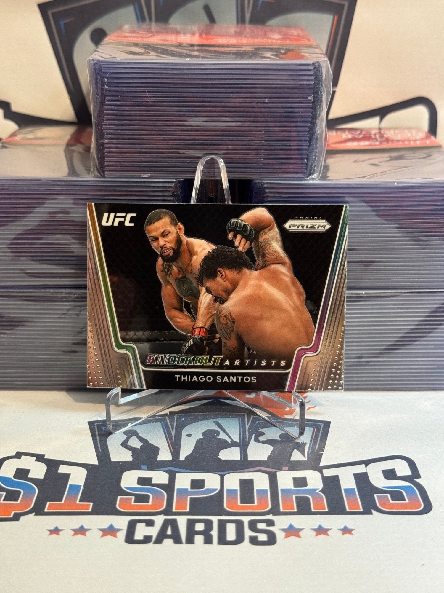 2021 Panini Prizm UFC (Knockout Artists) Thiago Santos #22