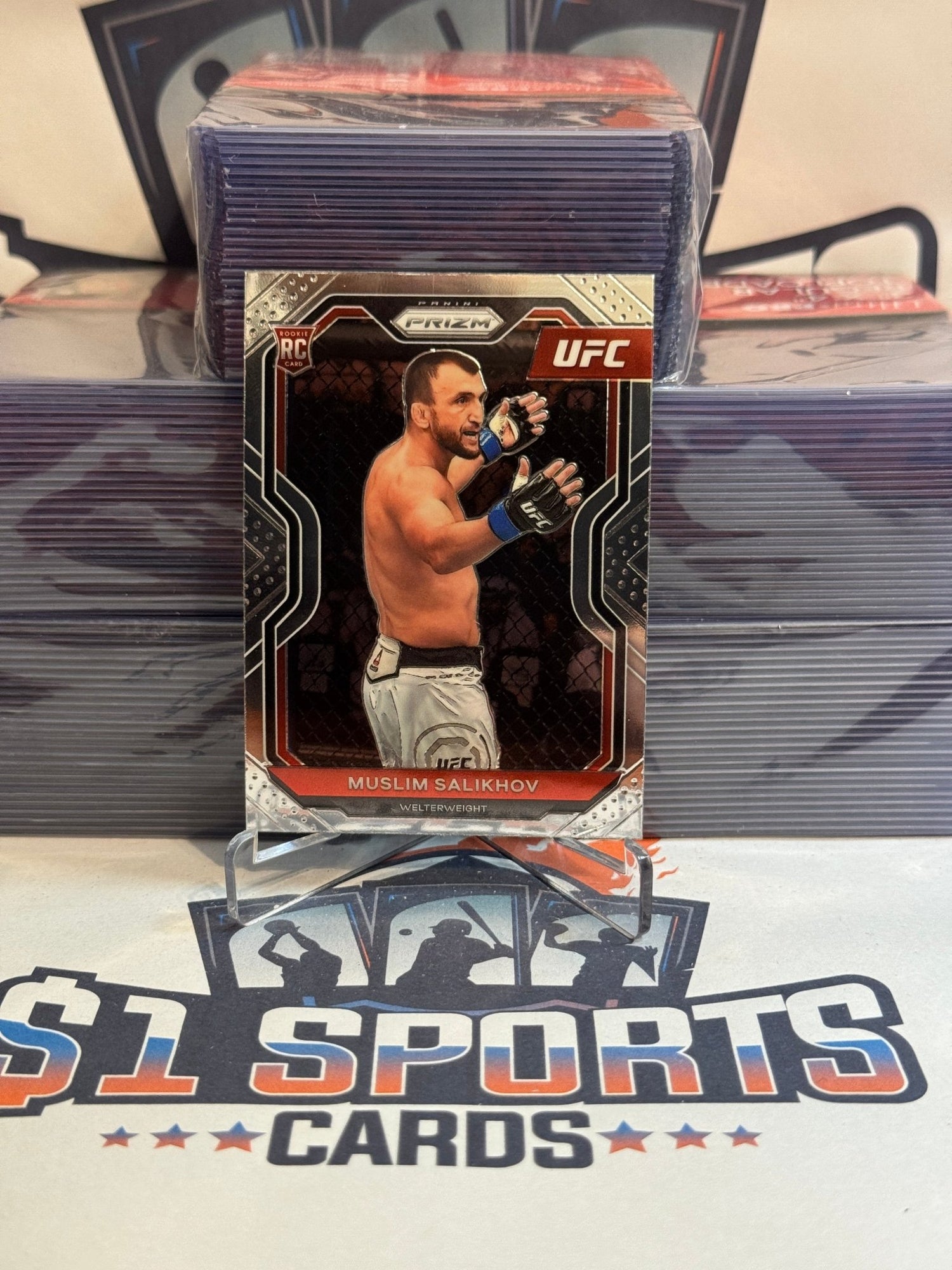 2021 Panini Prizm UFC Muslim Salikhov Rookie #29