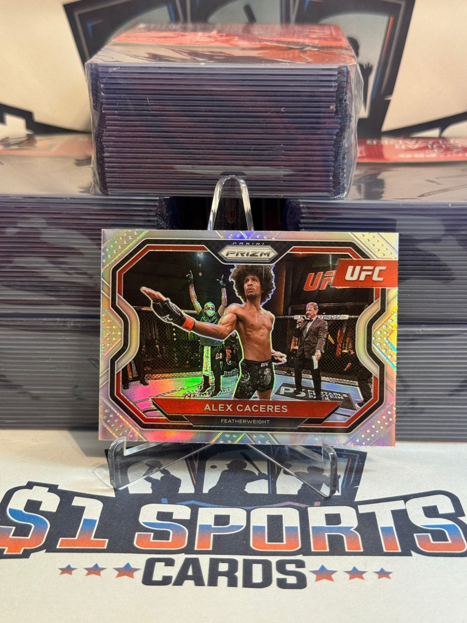 2021 Panini Prizm UFC (Silver Prizm) Alex Caceres #112