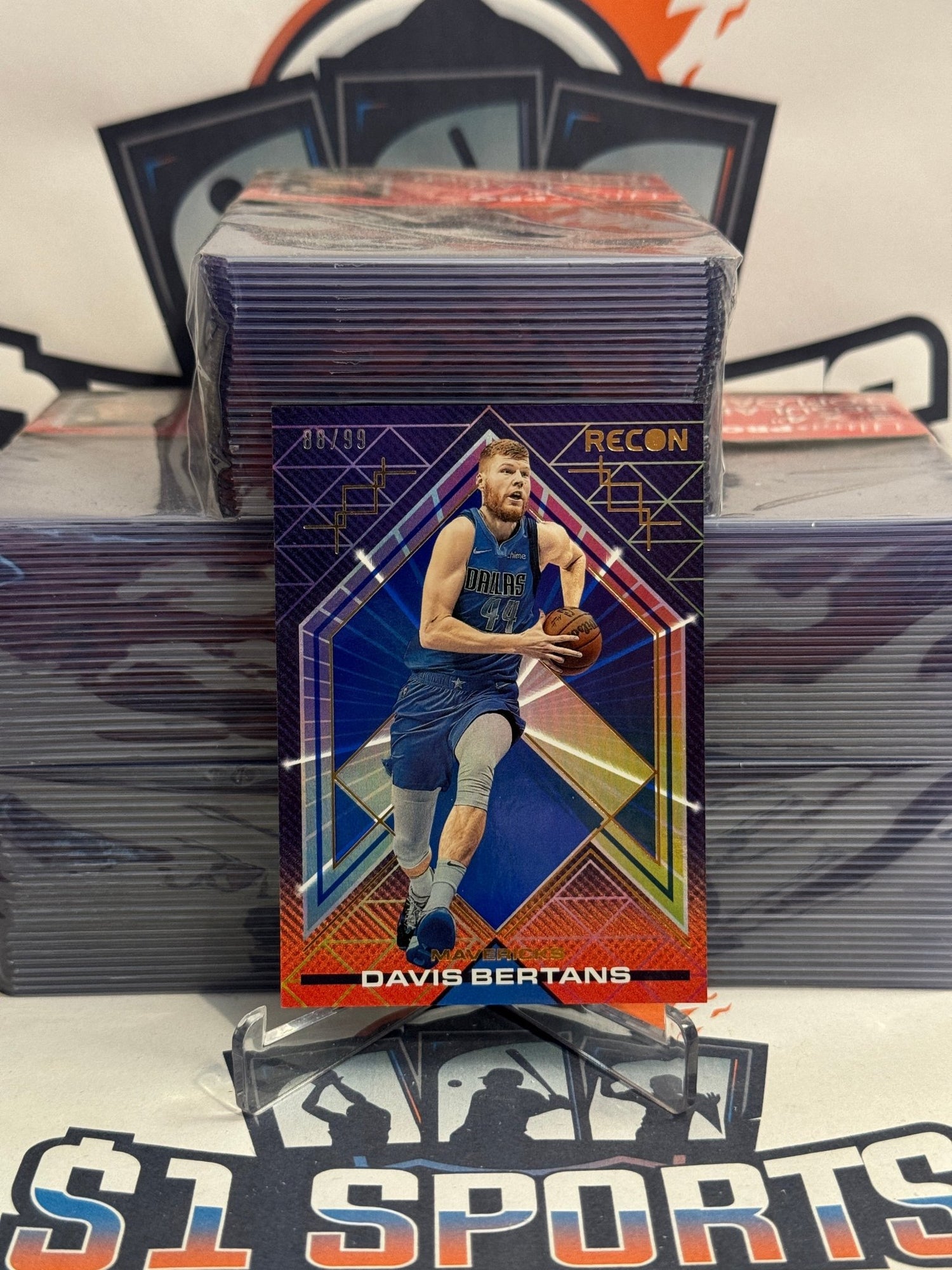 2021 Panini Recon (Holo Blue 88/99) Davis Bertans #175