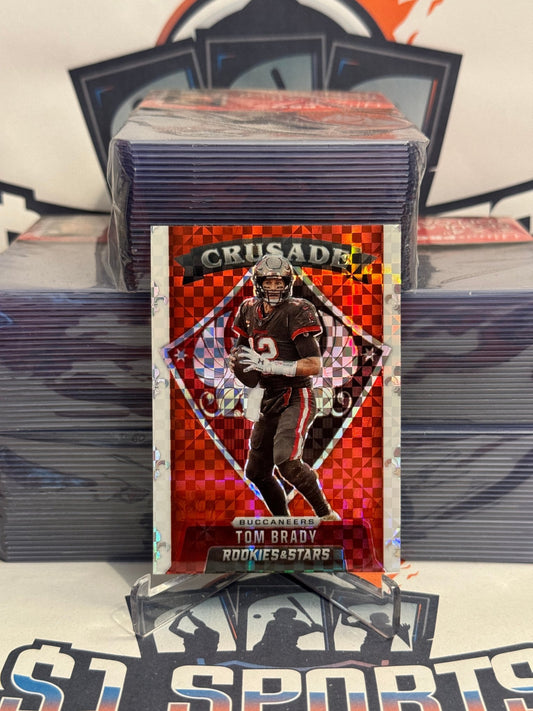 2021 Panini Rookies & Stars (Red Plaid Prizm, Crusade) Tom Brady #CR-2