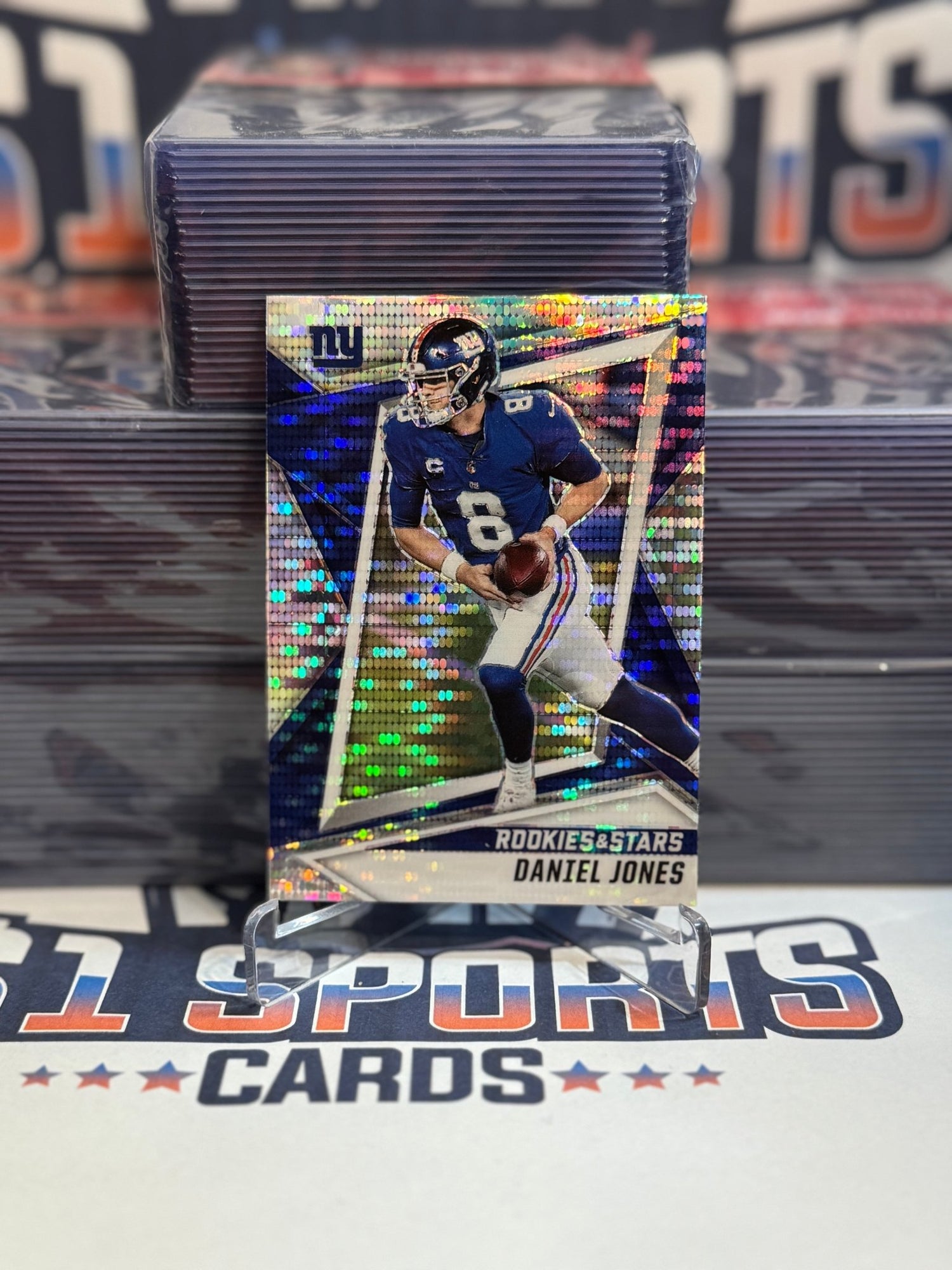 2021 Panini Rookies & Stars (Silver Pulsar Prizm) Daniel Jones #82