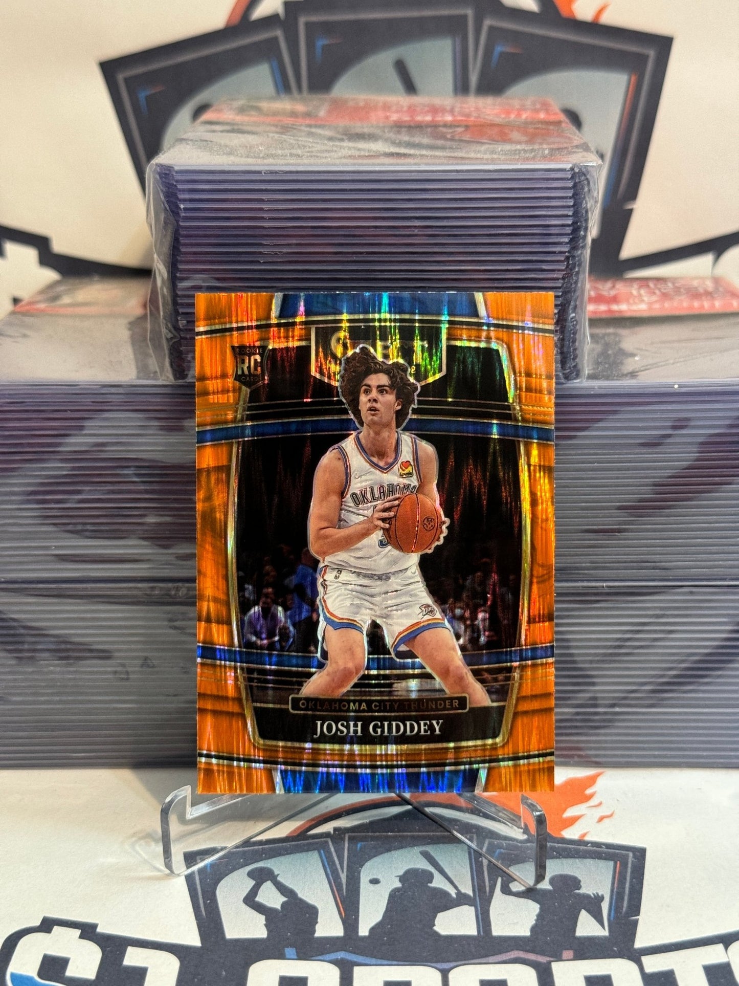 2021 Panini Select (Orange Flash Prizm) Josh Giddey Rookie #58
