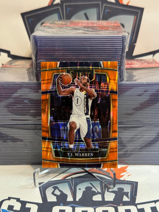 2021 Panini Select (Orange Shimmer Prizm) T.J. Warren #6