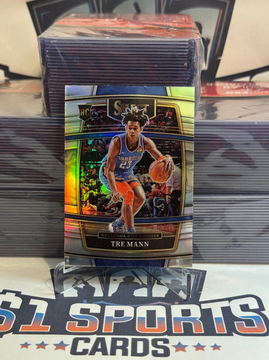 2021 Panini Select (Silver Prizm) Tre Mann Rookie #36