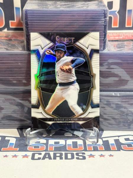 2021 Panini Select (White Prizm 34/149) Fergie Jenkins 89