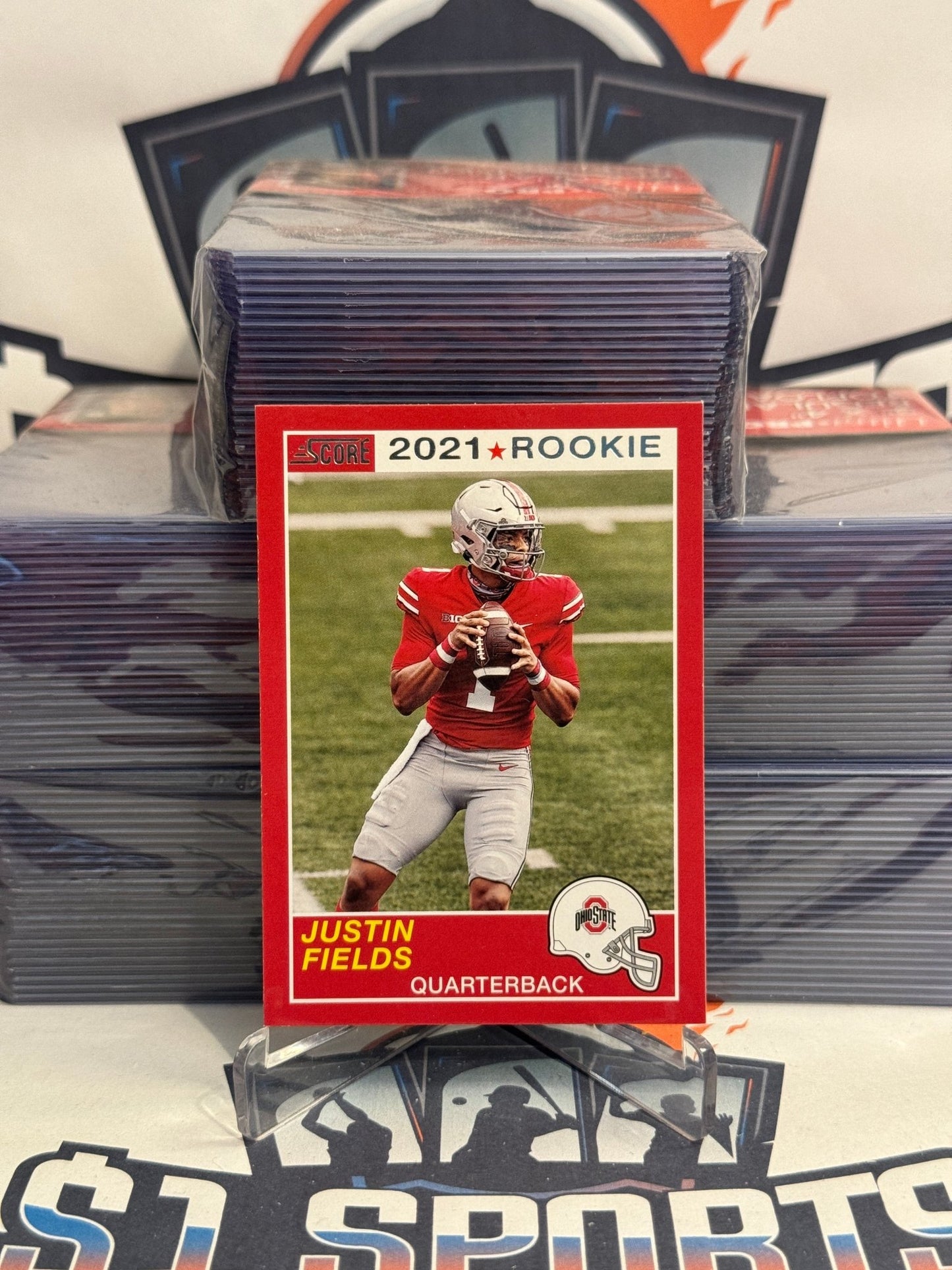 2021 Score (Throwback) Justin Fields Rookie #59