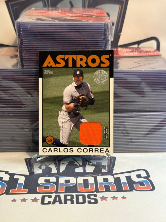 2021 Topps (1986 Redux Relic) Carlos Correa #86R - CC