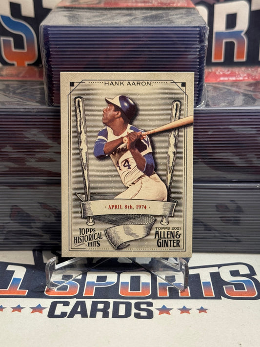 2021 Topps Allen & Ginter (Historical Hits) Hank Aaron #HH - 8