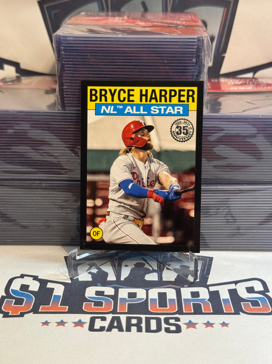 2021 Topps (Black, 1986 Redux 277/299) Bryce Harper #86AS - 35