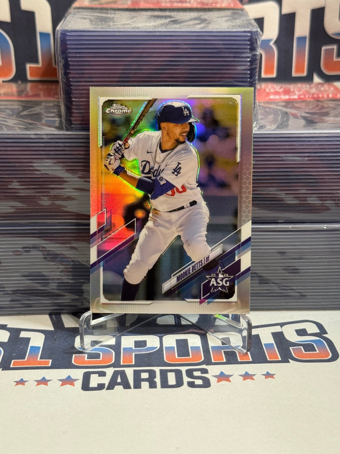 2021 Topps Chrome (All - Star Game Refractor) Mookie Betts #ASG - 13