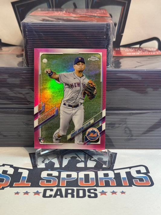 2021 Topps Chrome (Pink Refractor) Andres Gimenez Rookie #88