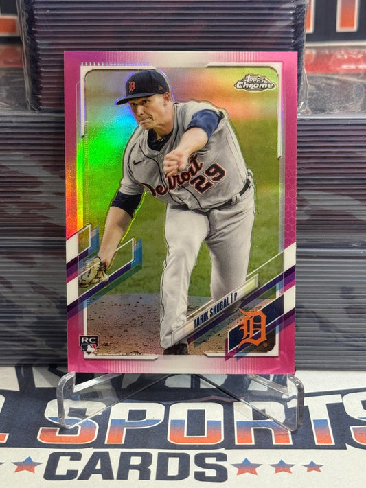 2021 Topps Chrome (Pink Refractor) Tarik Skubal Rookie #103