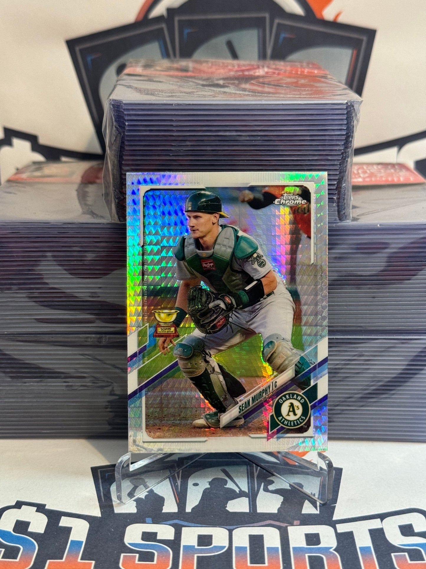 2021 Topps Chrome (Prism Refractor, Rookie Cup) Sean Murphy #55
