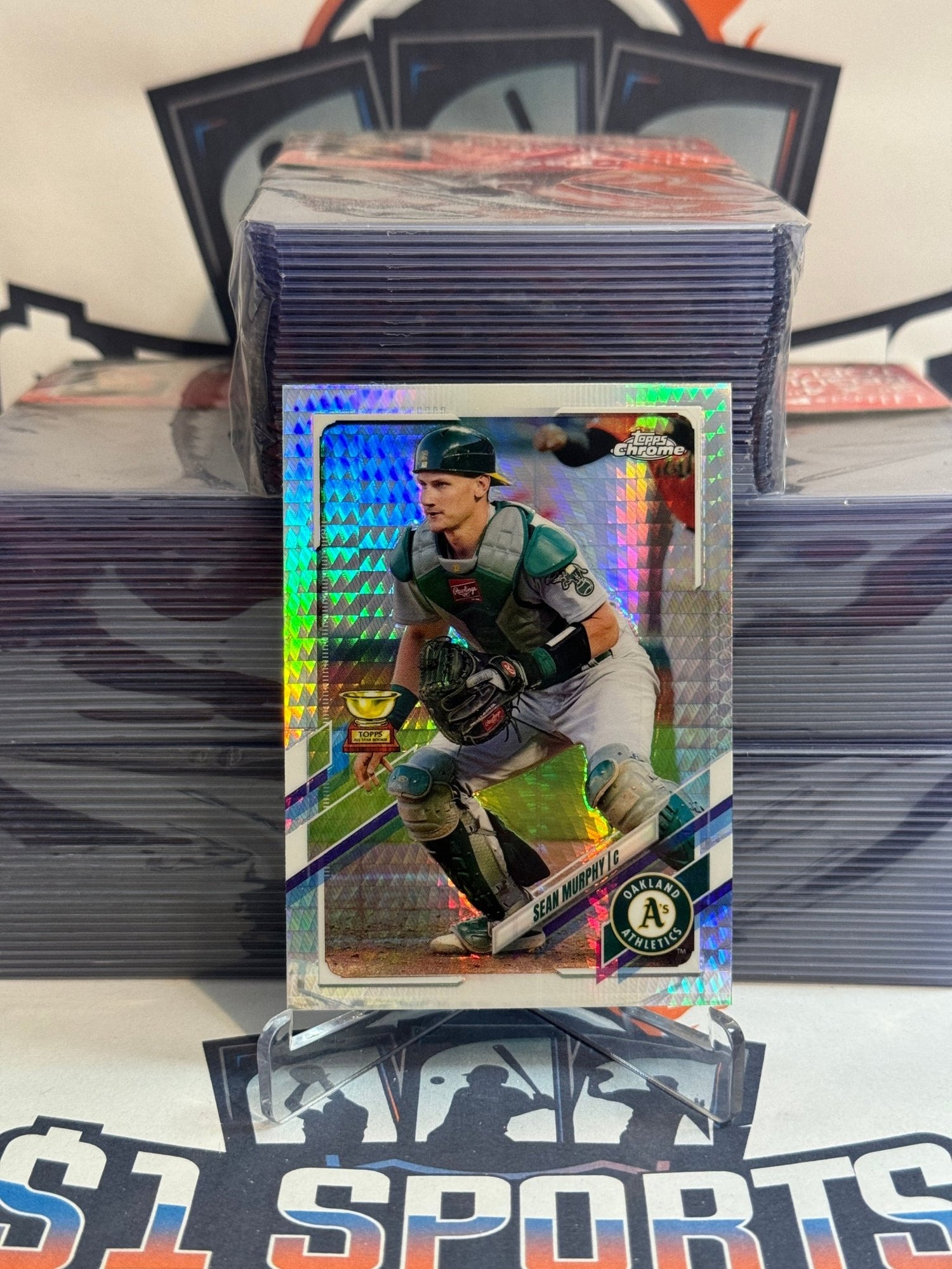 2021 Topps Chrome (Prism Refractor, Rookie Cup) Sean Murphy #55