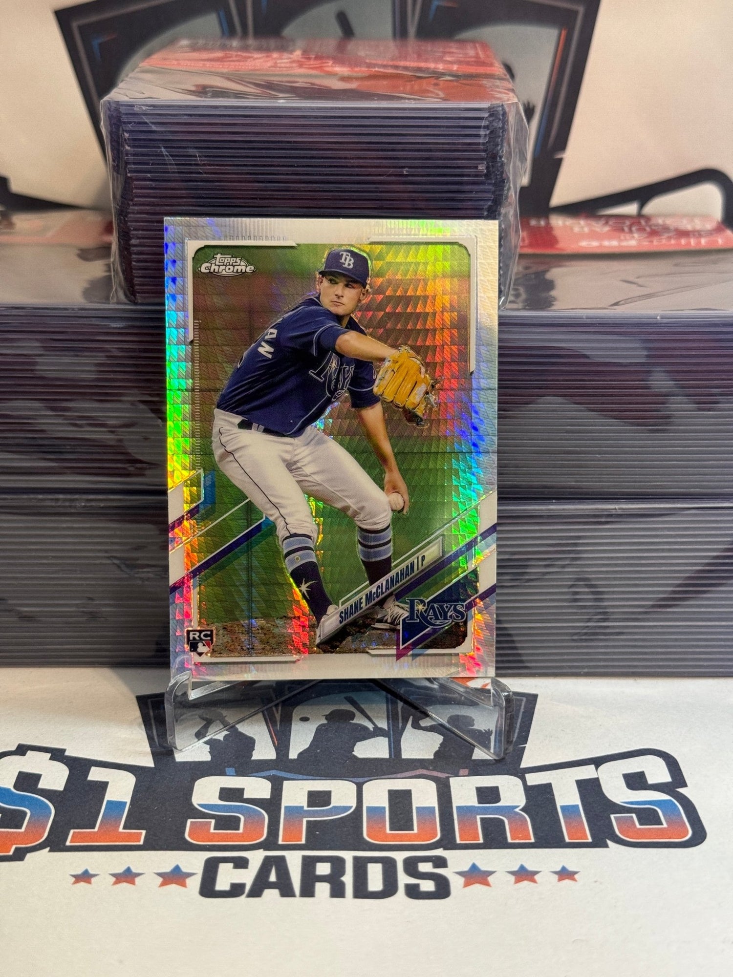 2021 Topps Chrome (Prism Refractor) Shane McClanahan Rookie #23