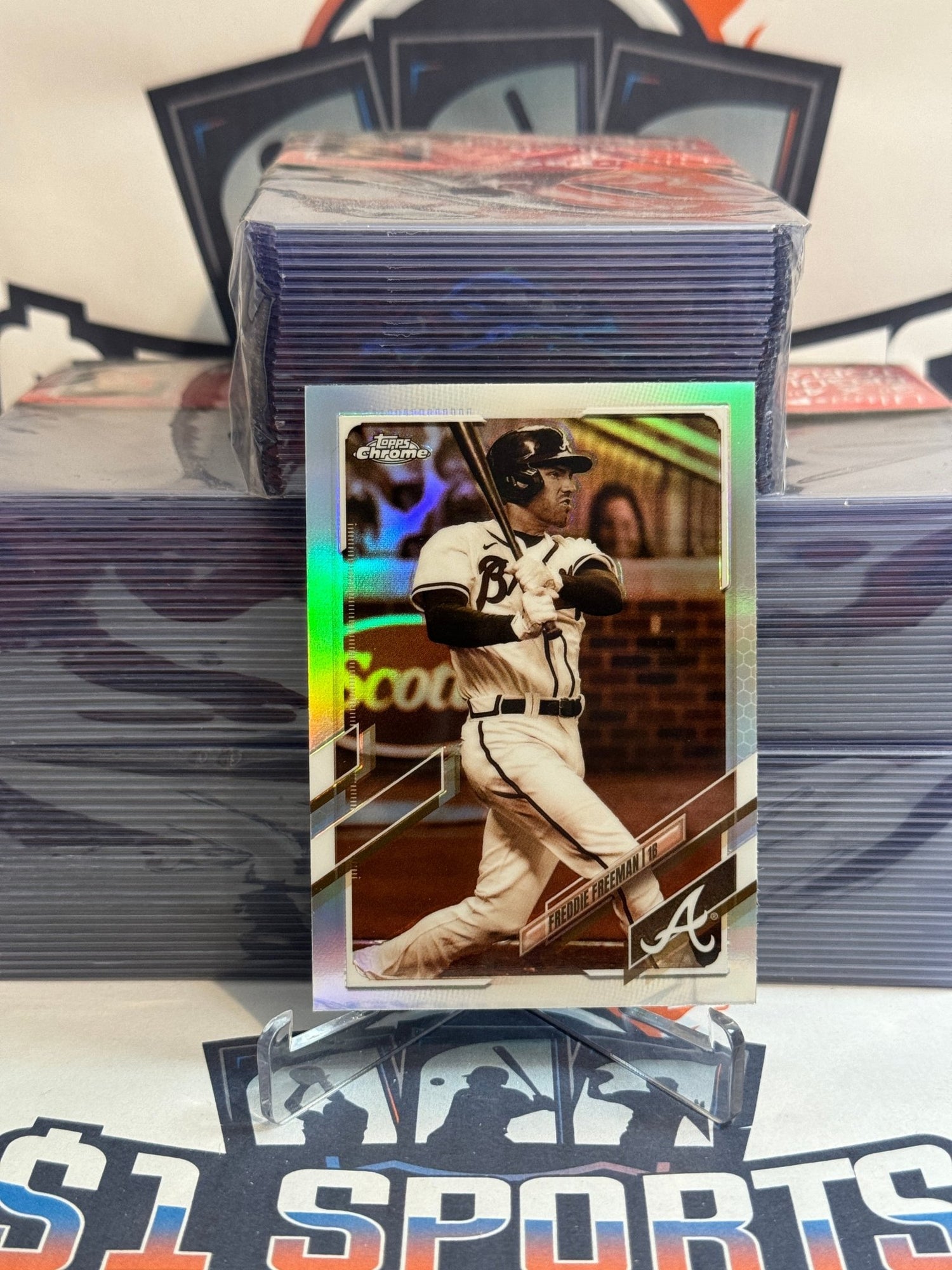 2021 Topps Chrome (Sepia Refractor) Freddie Freeman #138
