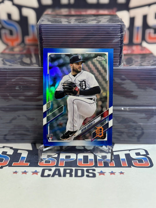 2021 Topps Chrome Update (Blue Refractor 133/199) Bryan Garcia Rookie #USC71