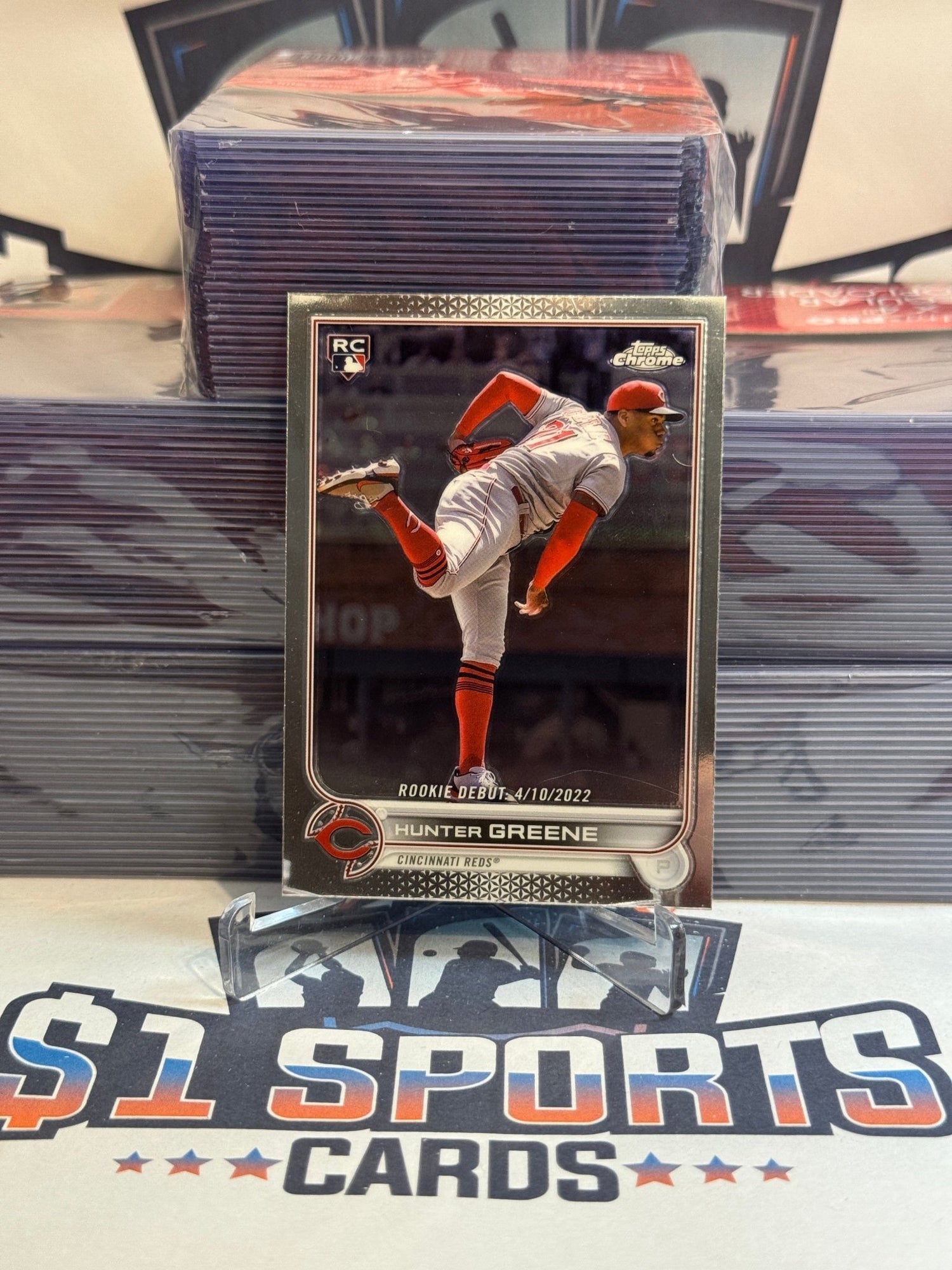 2021 Topps Chrome Update (MLB Debut) Hunter Greene Rookie #USC93