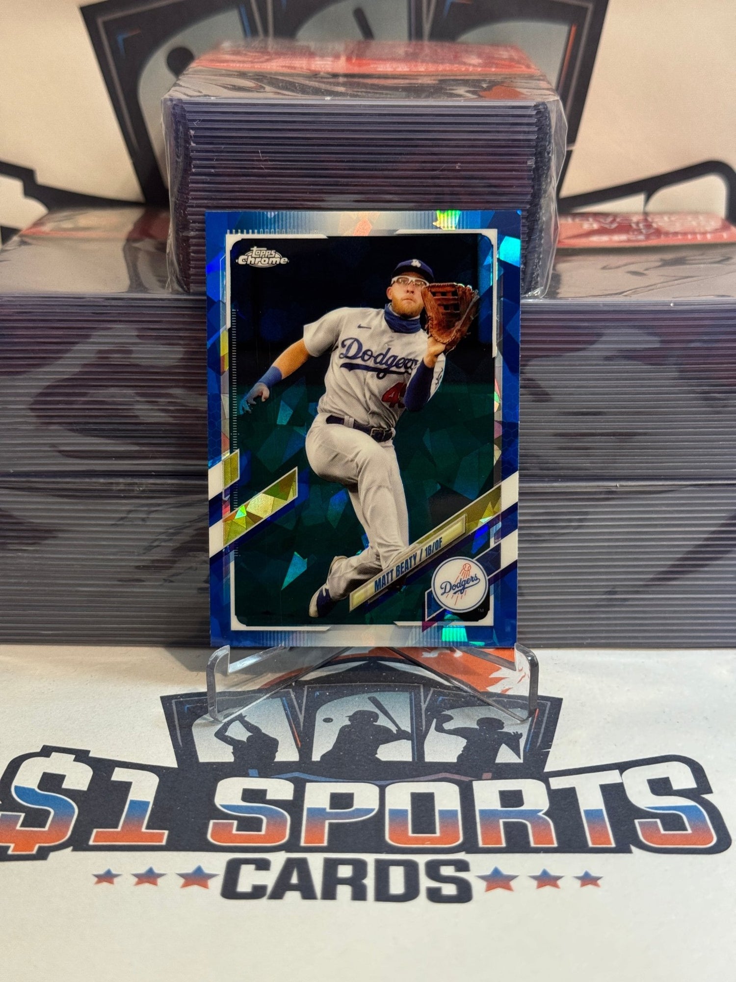 2021 Topps Chrome Update Sapphire Matt Beaty #US294