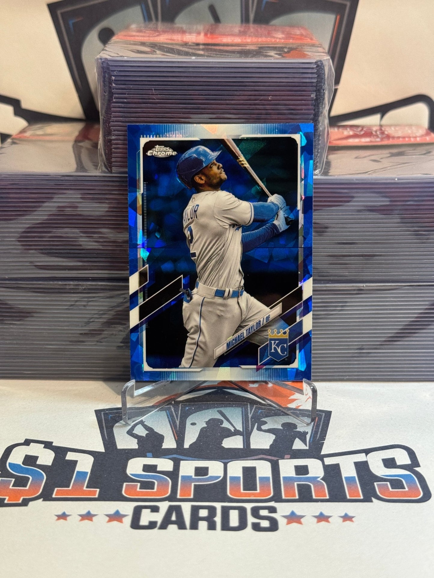 2021 Topps Chrome Update Sapphire Michael Taylor #US216