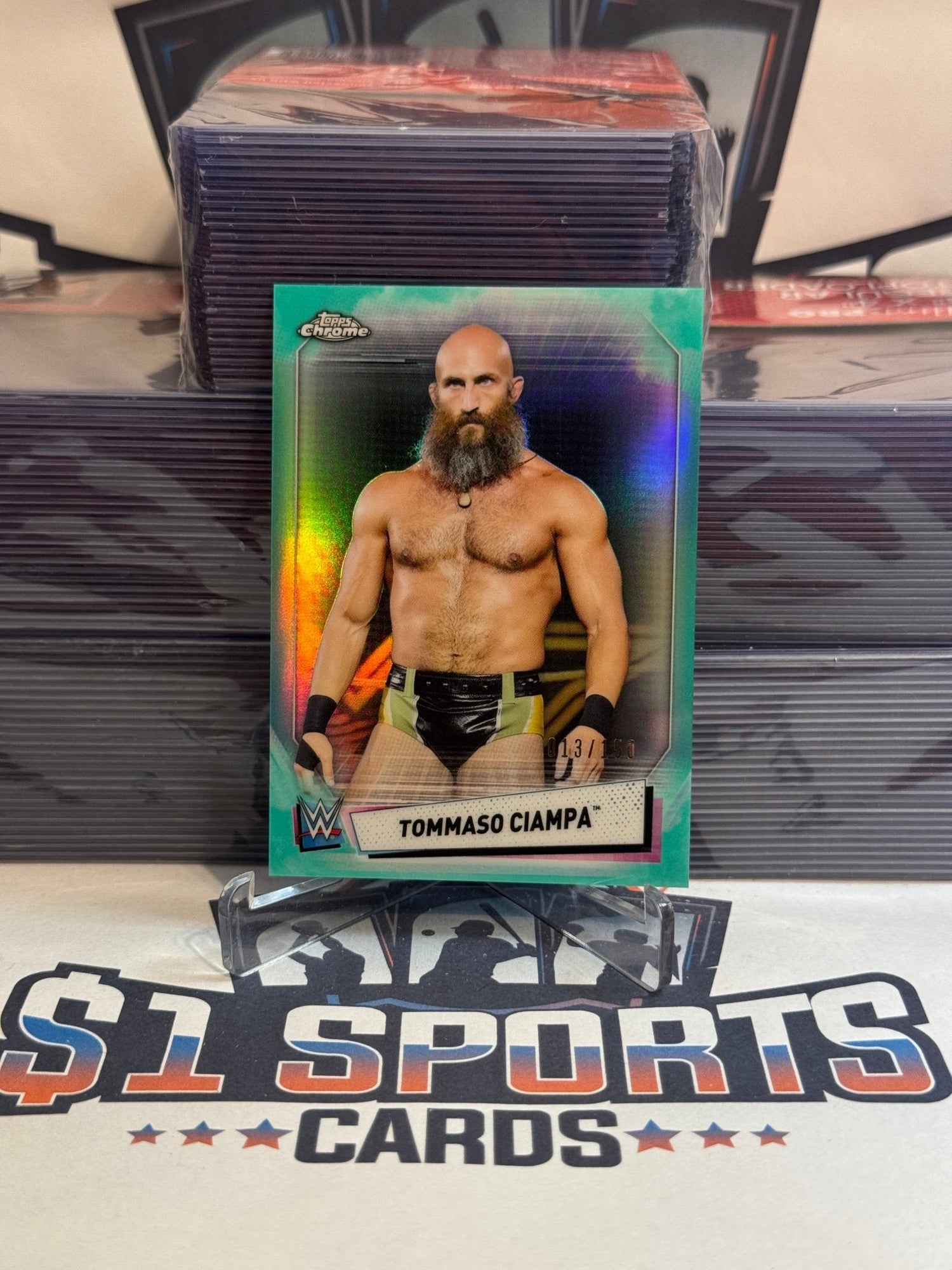 2021 Topps Chrome WWE (Teal Refractor 13/150) Tommaso Ciampa #99