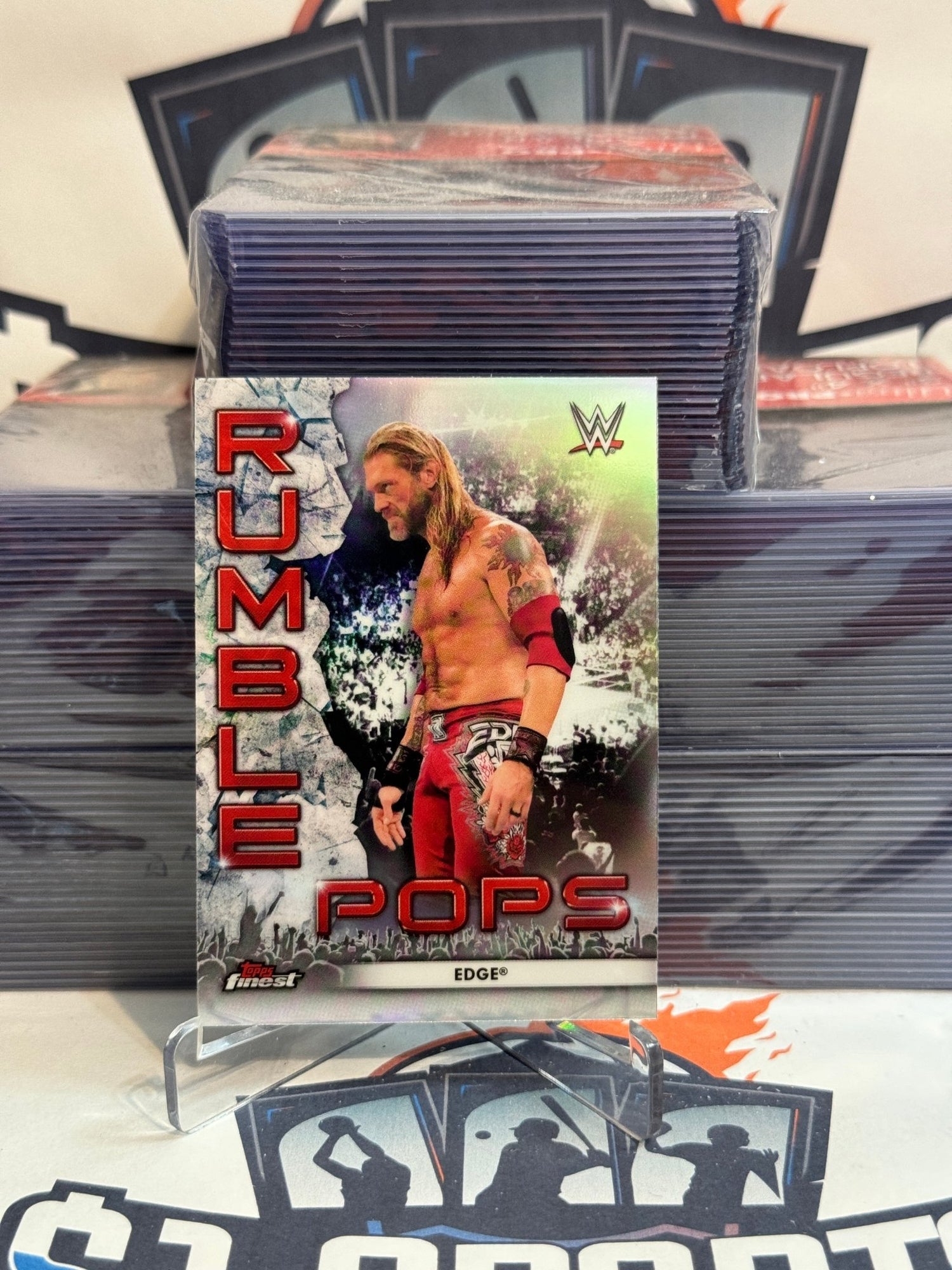 2021 Topps Finest WWE (Rumble Pops) Edge #RP - 10