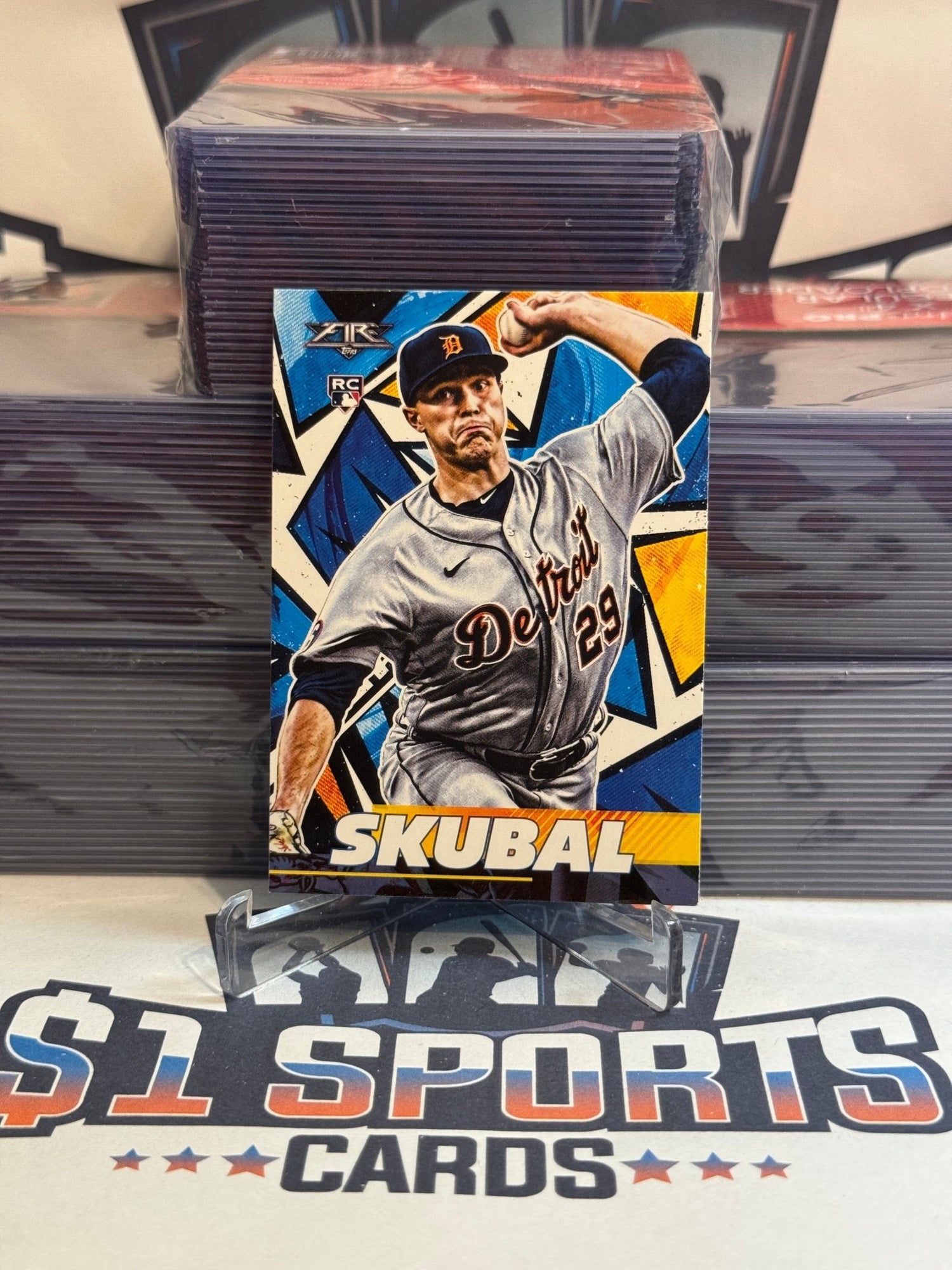 2021 Topps Fire Tarik Skubal Rookie #99