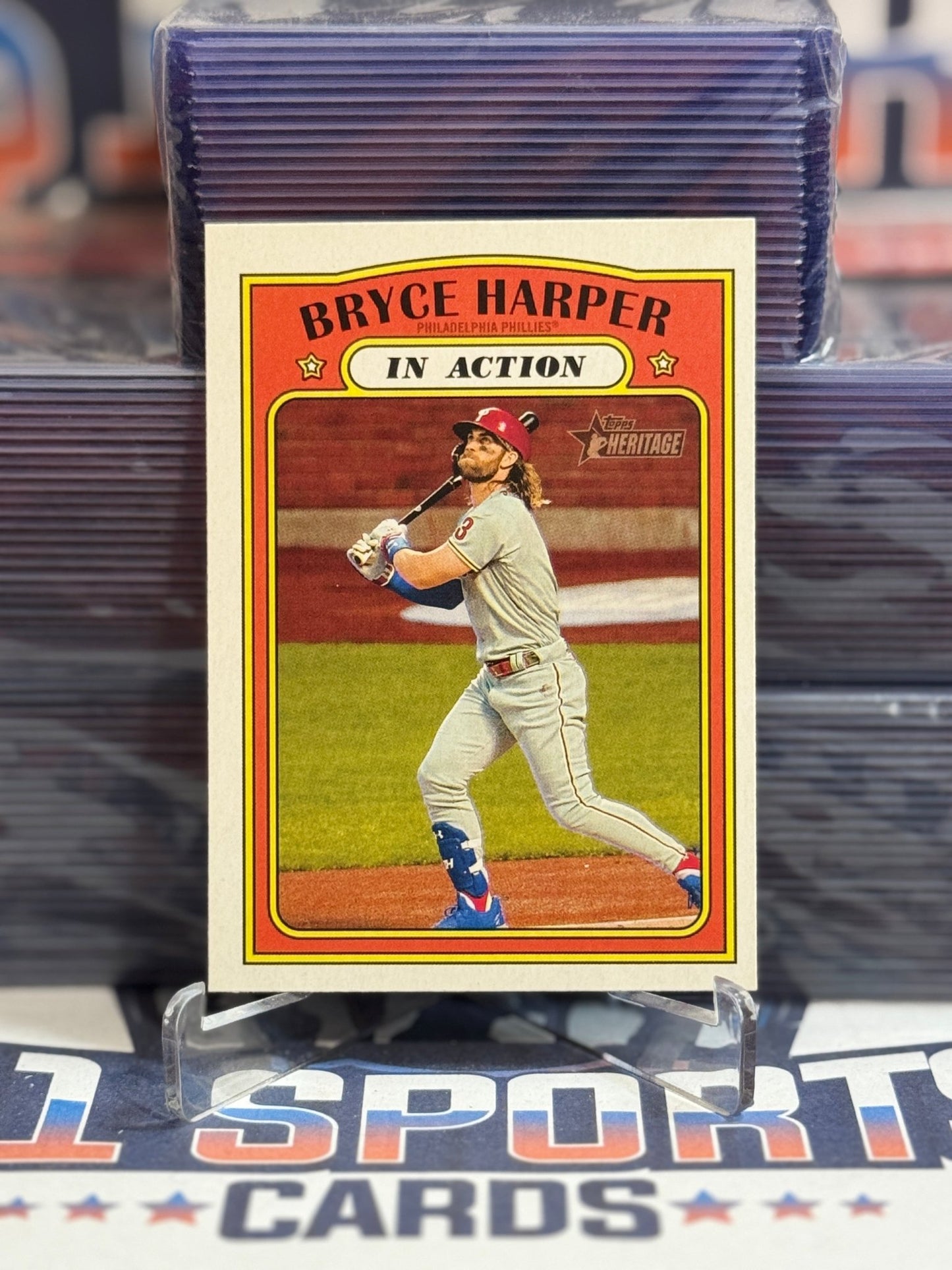 2021 Topps Heritage (In Action) Bryce Harper 14