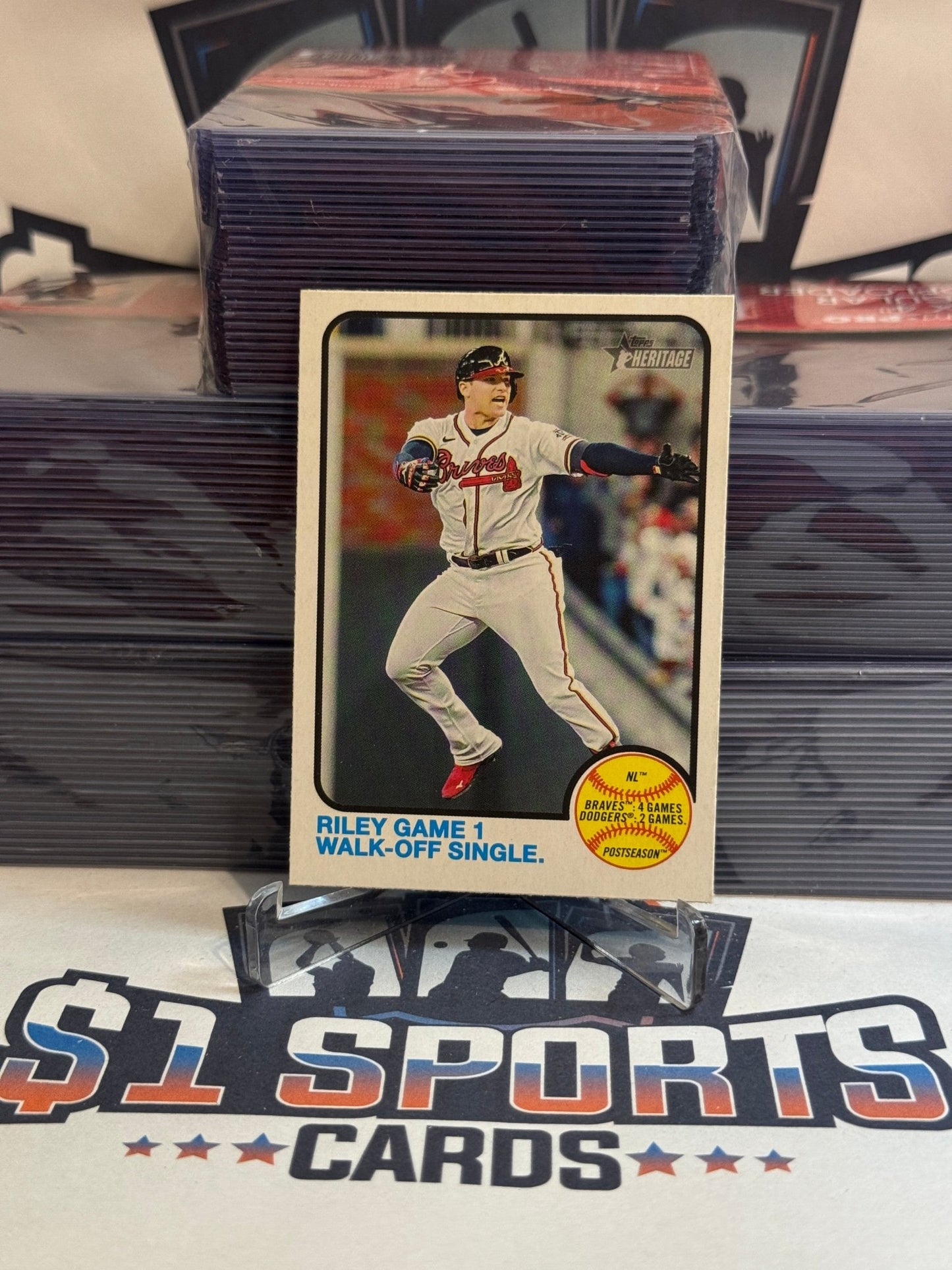 2021 Topps Heritage (Playoffs) Austin Riley #205