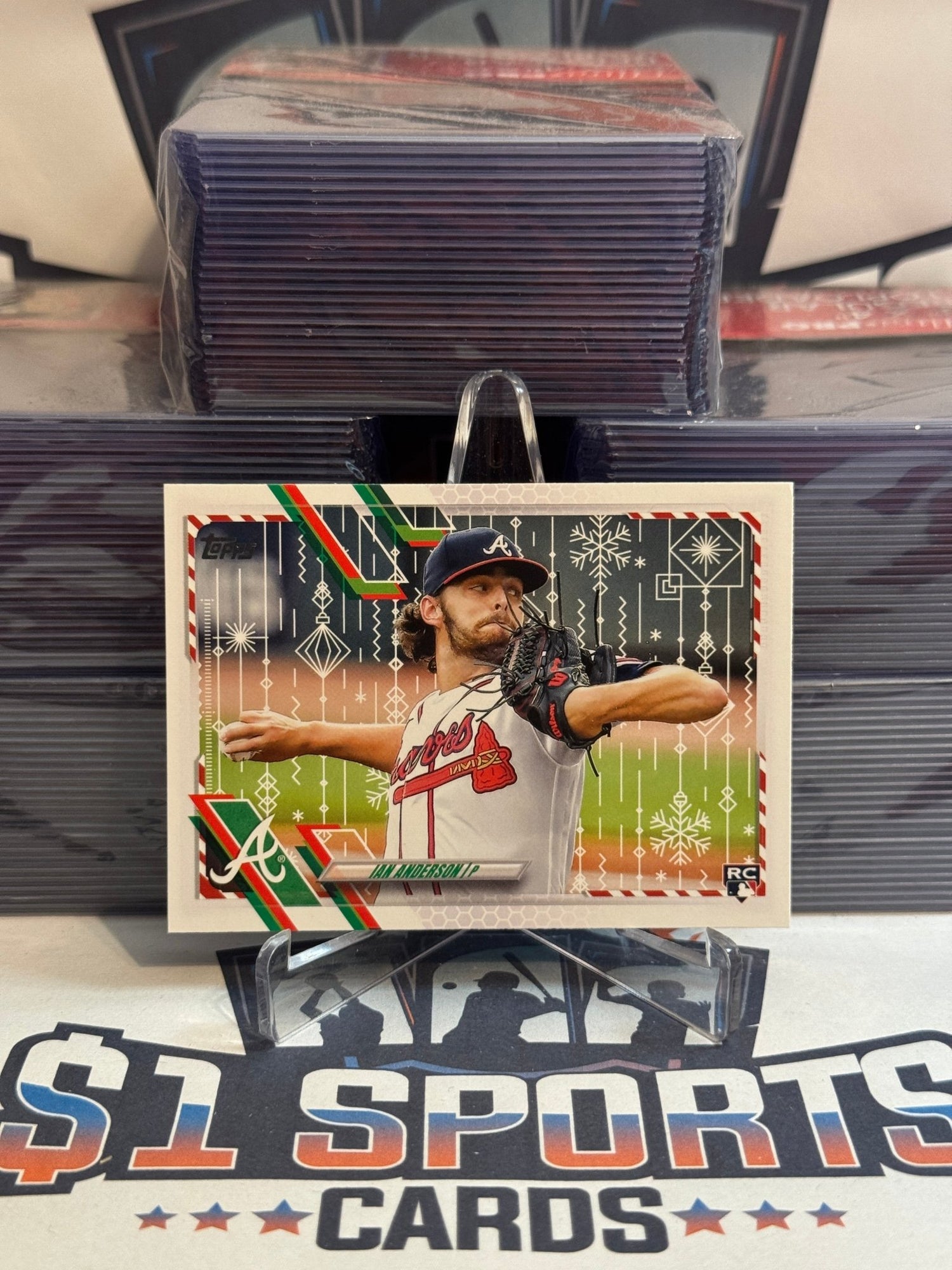 2021 Topps Holiday Ian Anderson Rookie #HW68