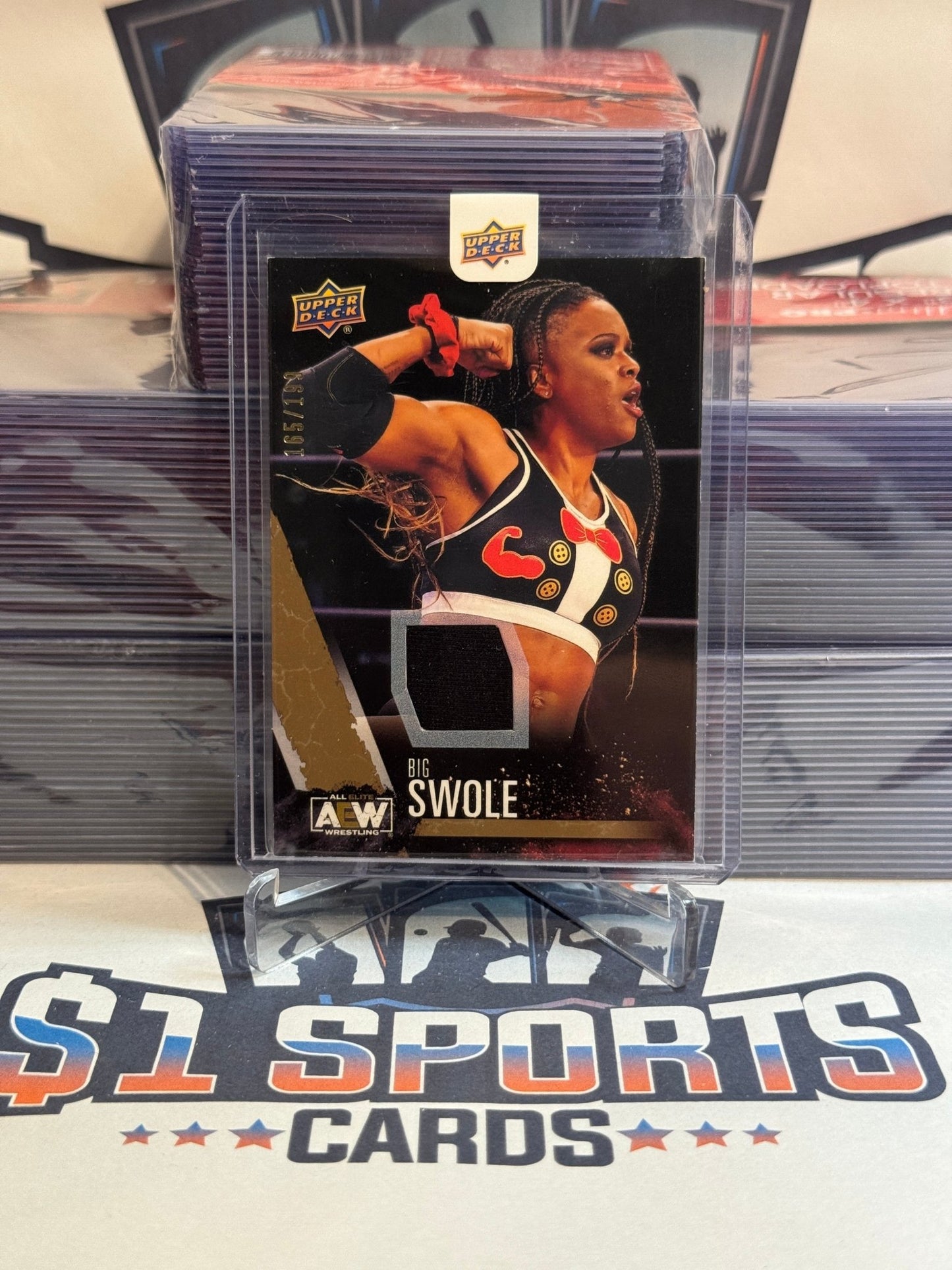 2021 Upper Deck AEW (Gold Relic 165/199) Big Swole #41