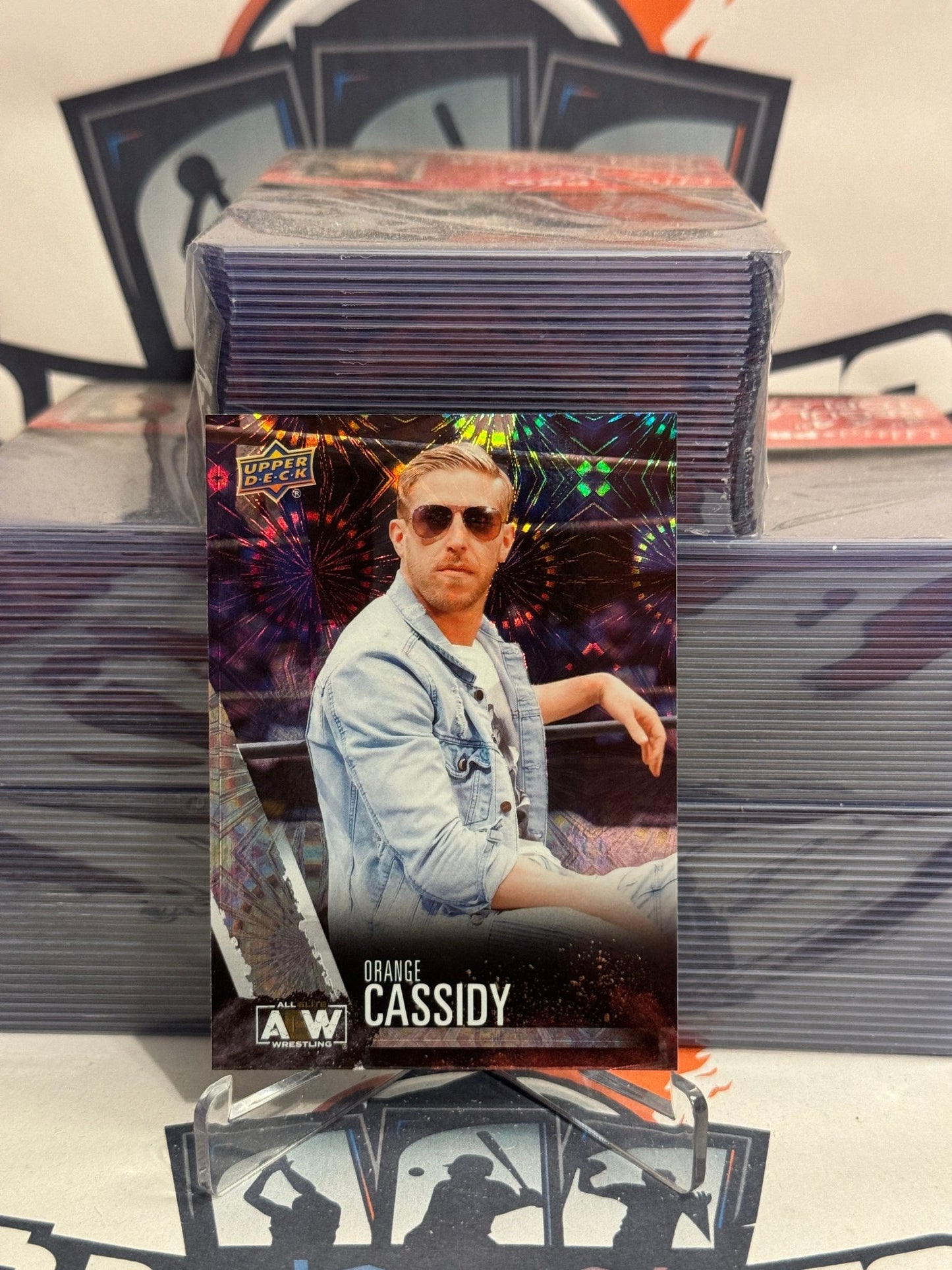 2021 Upper Deck AEW (Silver Fireworks) Orange Cassidy Rookie #40