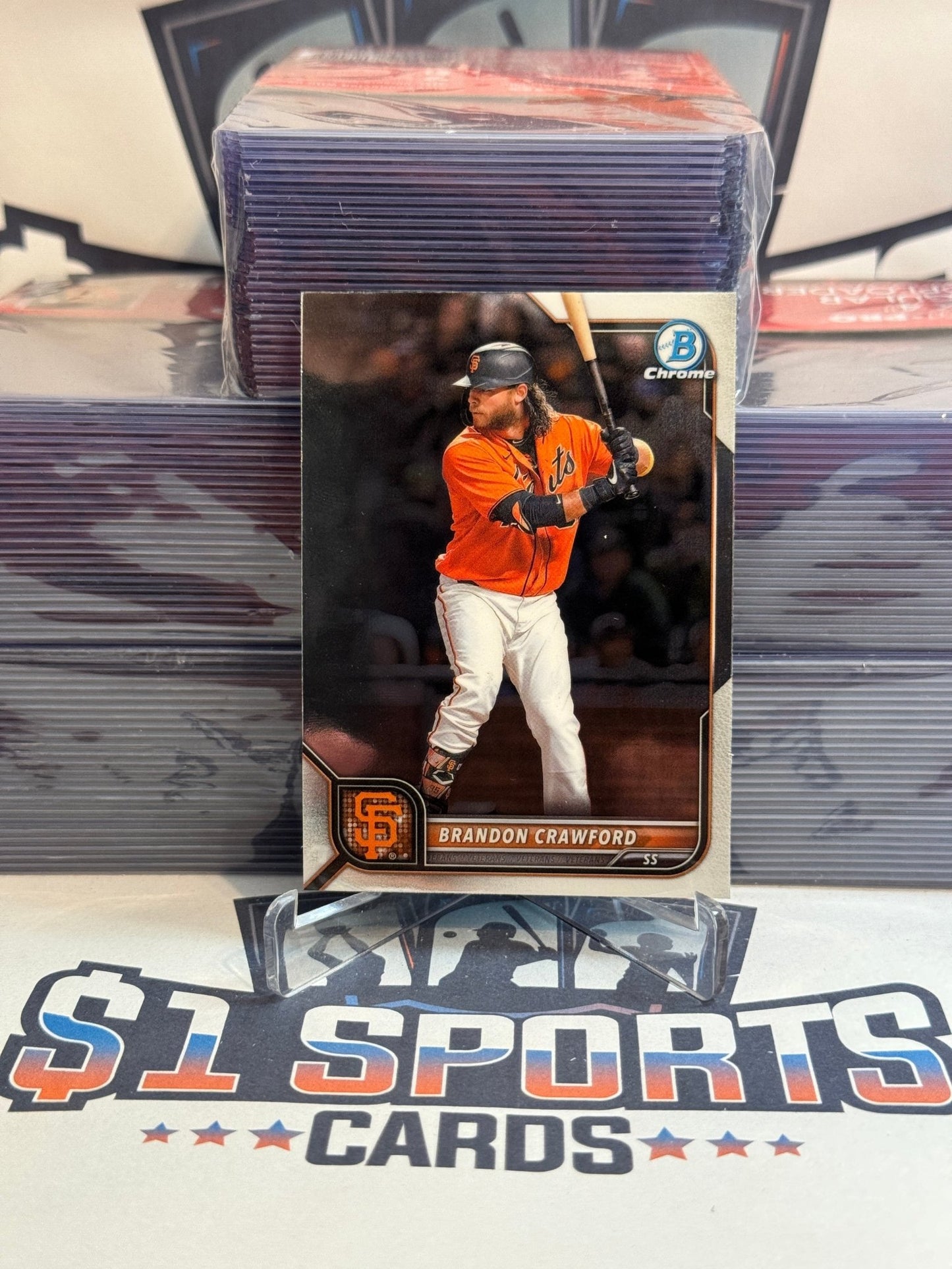 2022 Bowman Chrome Brandon Crawford #75