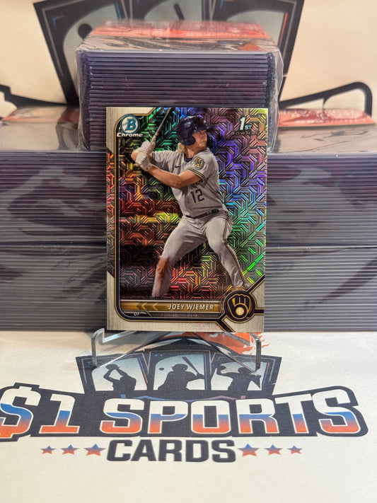 2022 Bowman Chrome Prospects (Mega Refractor, 1st Bowman) Joey Wiemer #BCP - 207