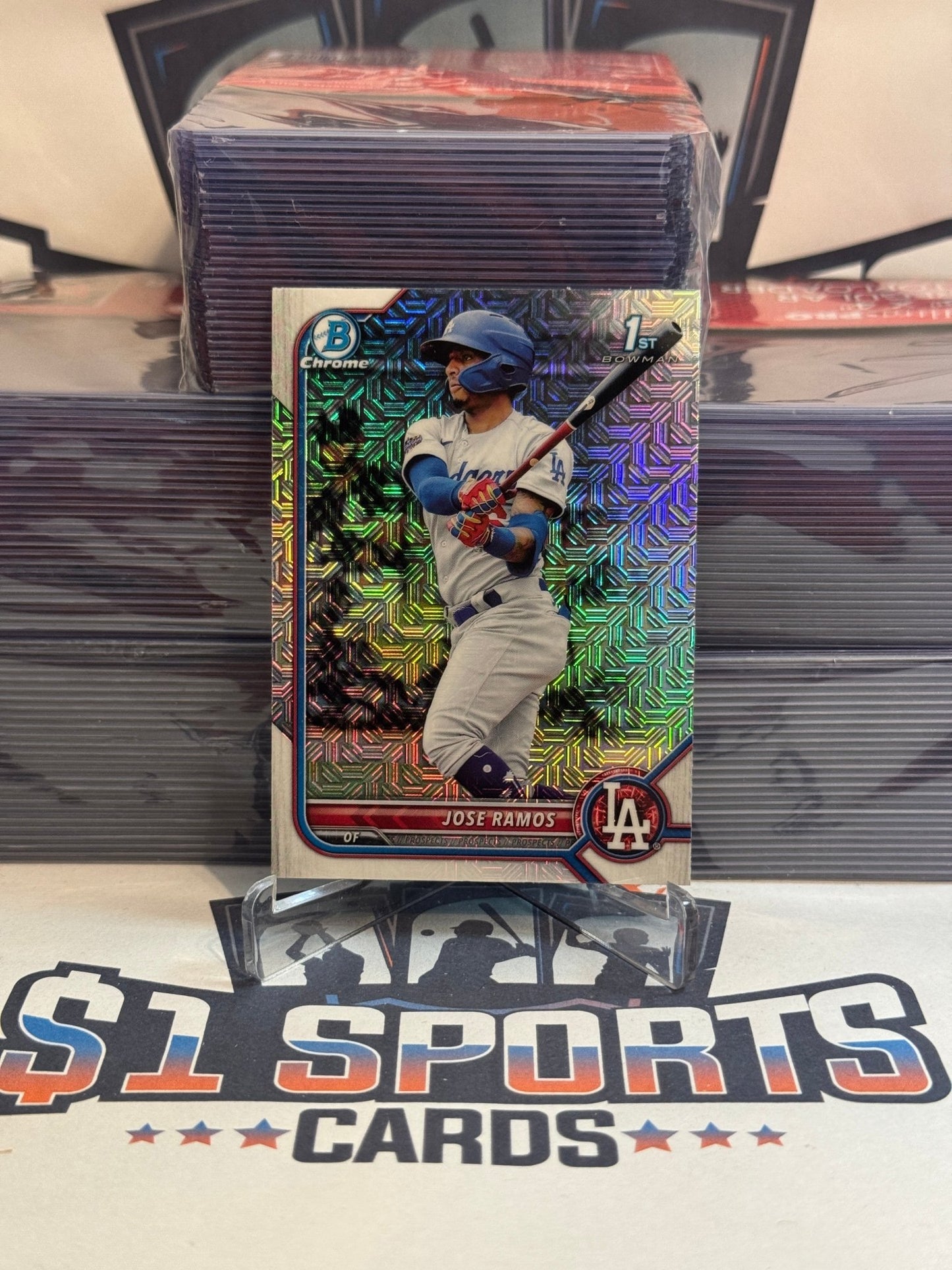 2022 Bowman Chrome Prospects (Mega Refractor, 1st Bowman) Jose Ramos #BCP - 129