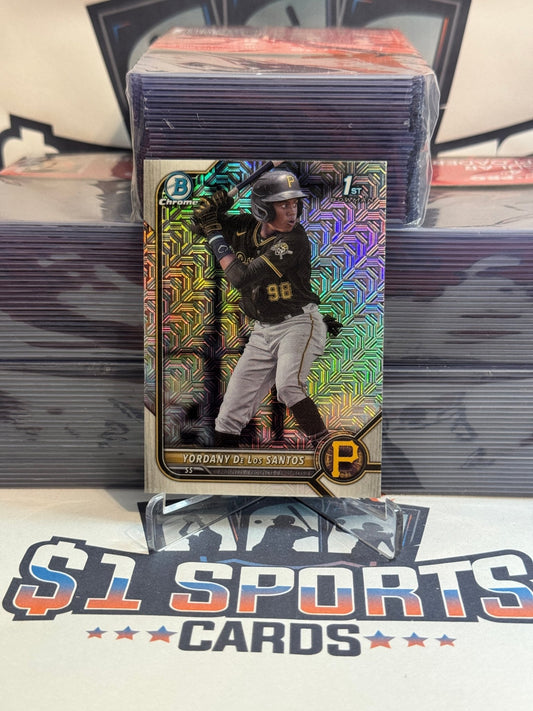 2022 Bowman Chrome Prospects (Mega Refractor, 1st Bowman) Yordany De Los Santos #BCP - 166