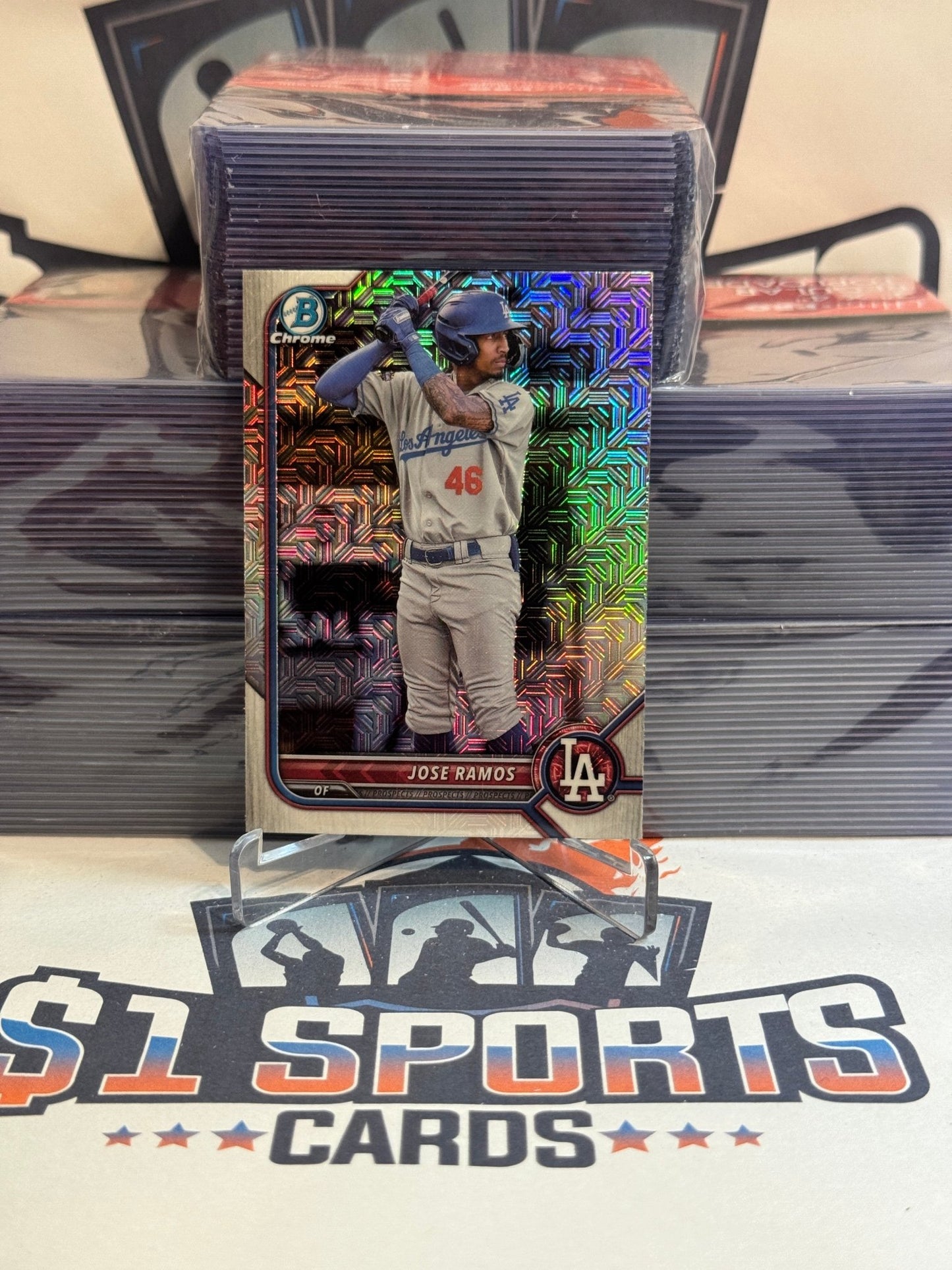 2022 Bowman Chrome Prospects (Mega Refractor) Jose Ramos #BCP - 228