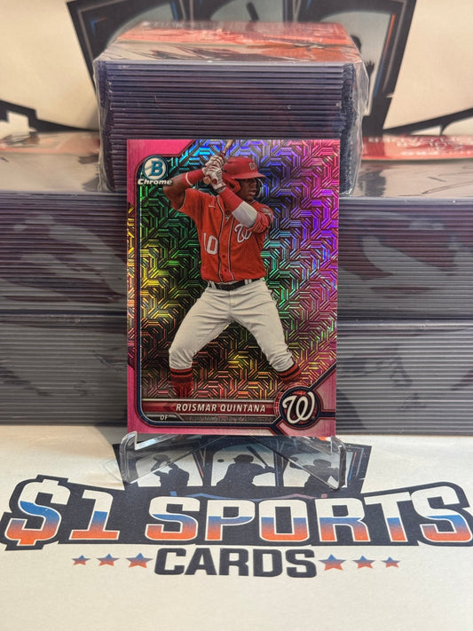 2022 Bowman Chrome Prospects (Pink Mojo Refractor 72/99) Roismar Quintana #BCP - 219