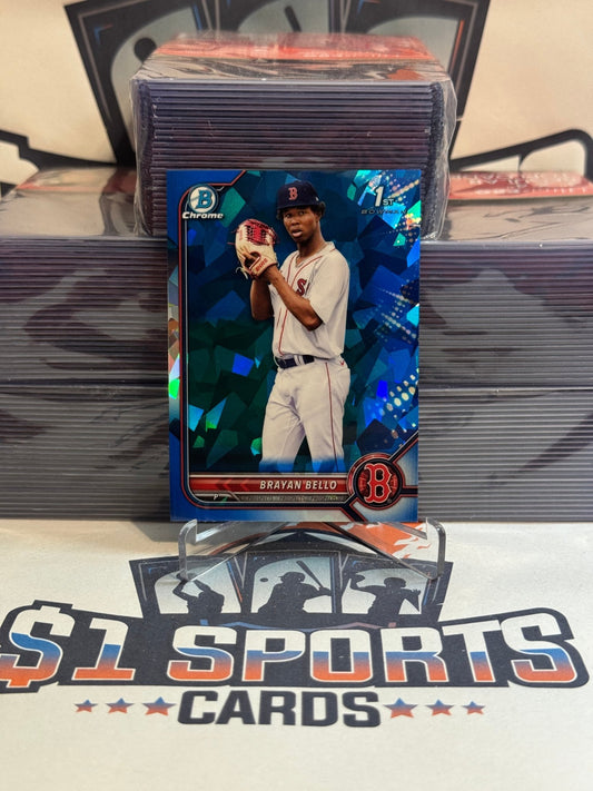 2022 Bowman Chrome Prospects Sapphire (1st Bowman) Bryan Bello #BCP - 107